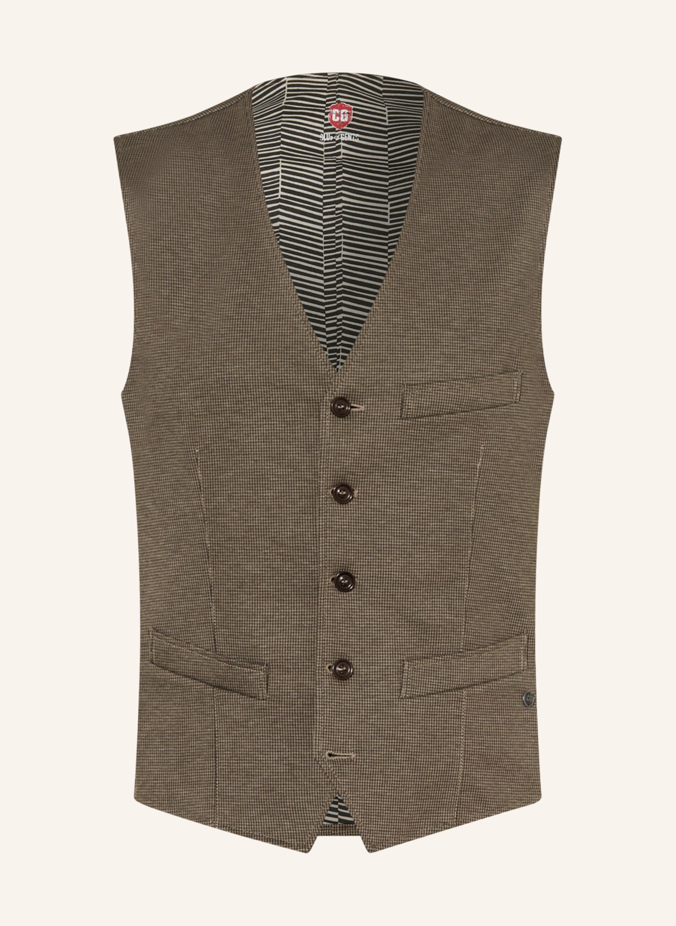 CG - CLUB of GENTS Suit vest MOSLEY, Color: 72 BRAUN MITTEL (Image 1)