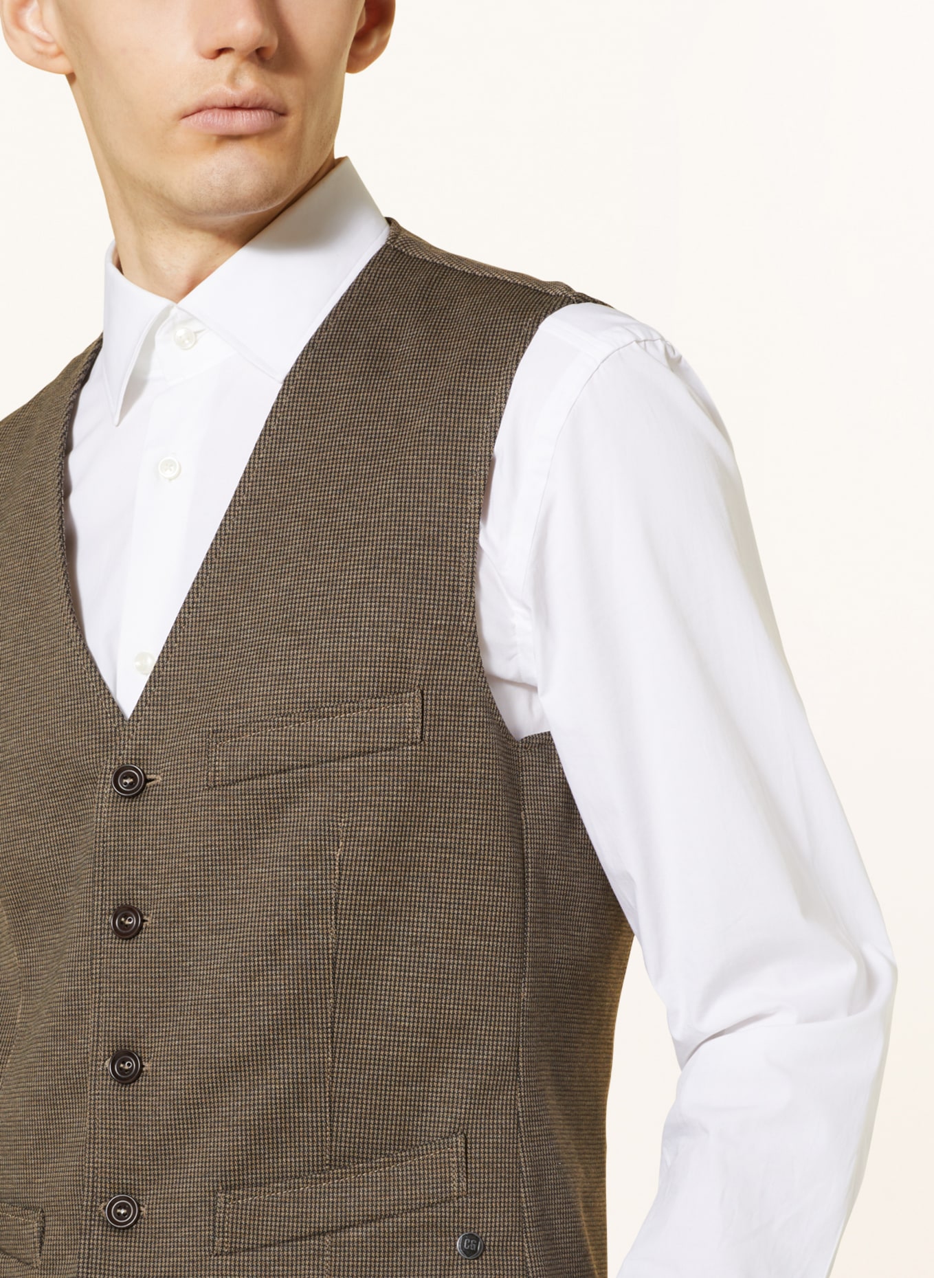 CG - CLUB of GENTS Suit vest MOSLEY, Color: 72 BRAUN MITTEL (Image 4)