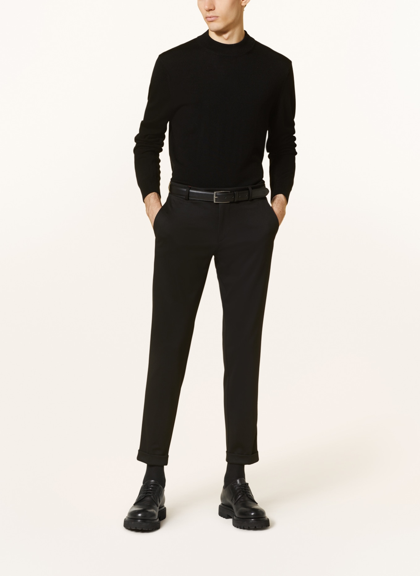 CG - CLUB of GENTS Suit trousers slim fit in jersey, Color: 90 SCHWARZ (Image 3)