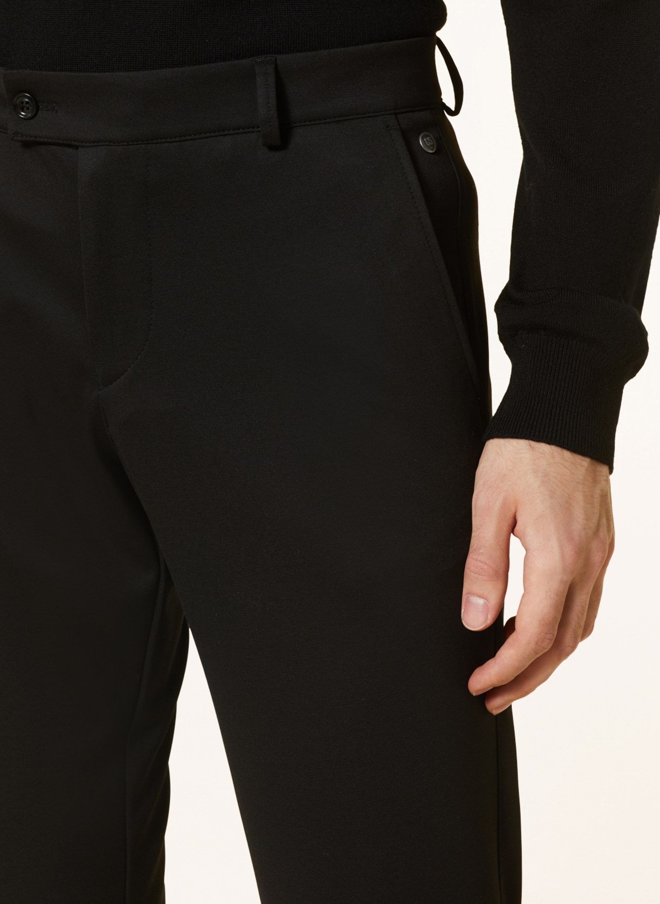 CG - CLUB of GENTS Suit trousers slim fit in jersey, Color: 90 SCHWARZ (Image 6)
