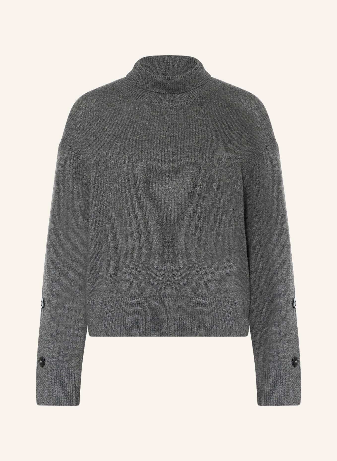 SMINFINITY Turtleneck sweater in cashmere, Color: GRAY (Image 1)