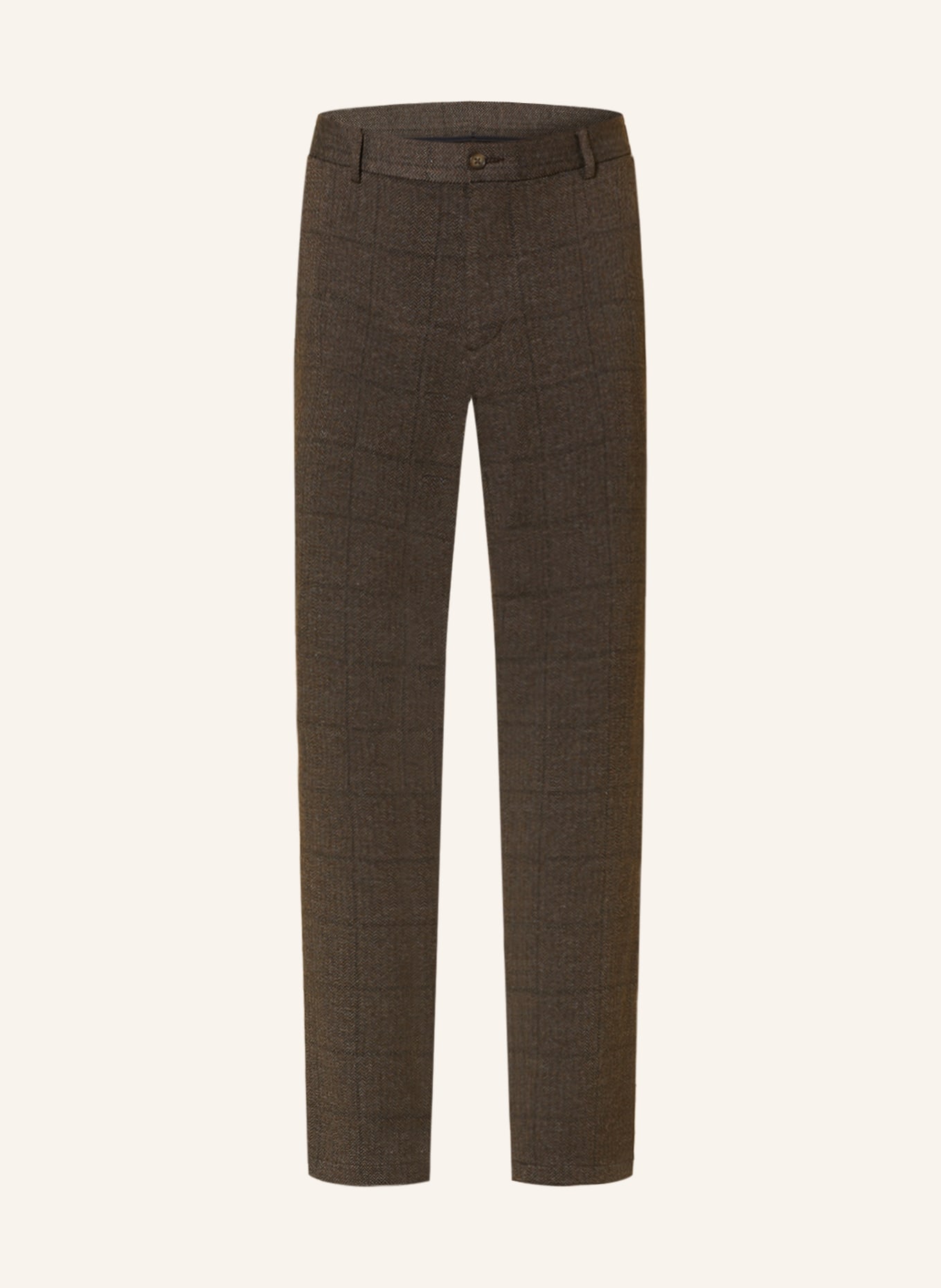 PAUL Anzughose Slim Fit aus Jersey, Farbe: 880 Brown (Bild 1)