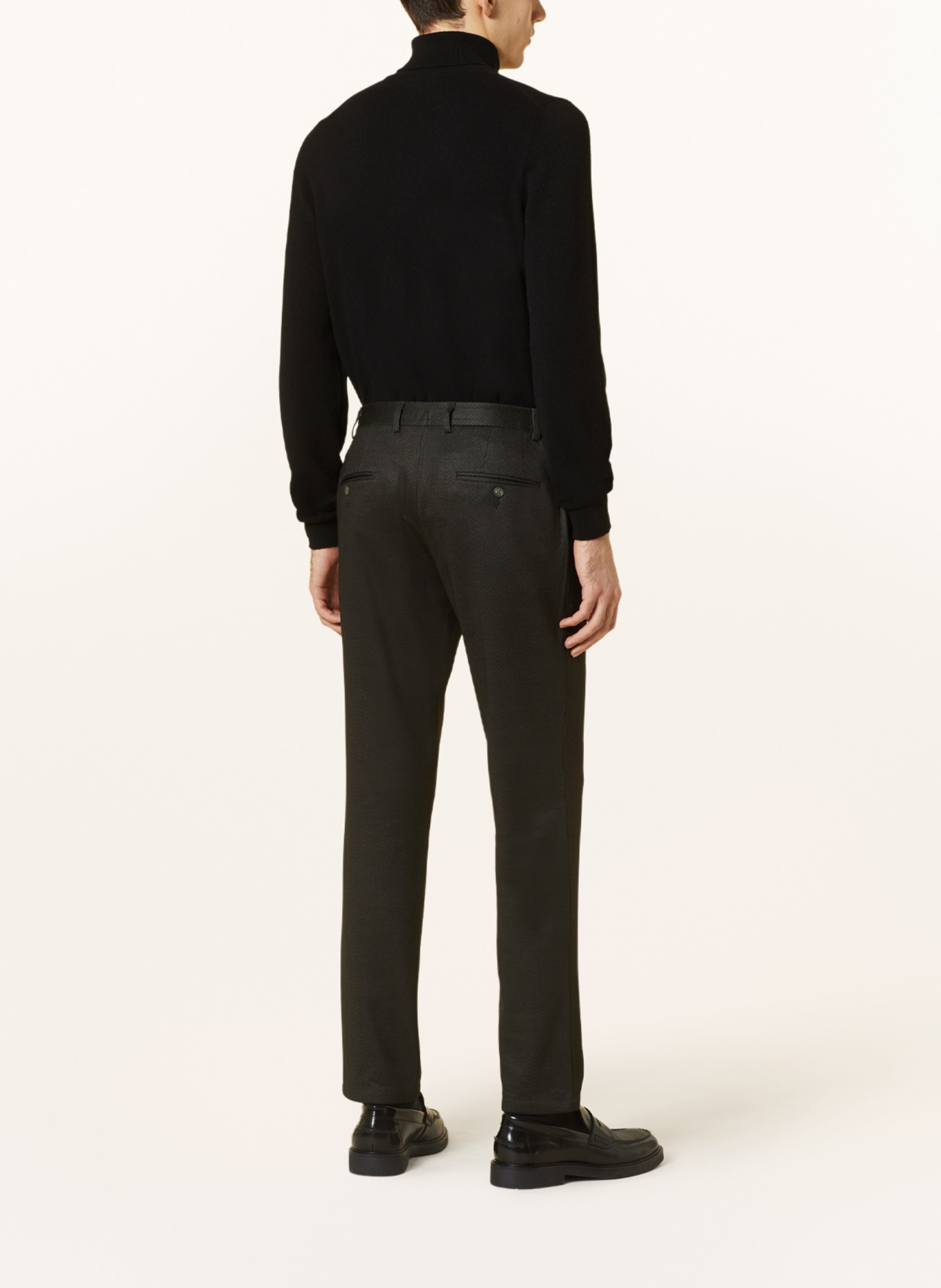 PAUL Anzughose Extra Slim Fit aus Jersey, Farbe: 780 OLIVE (Bild 4)