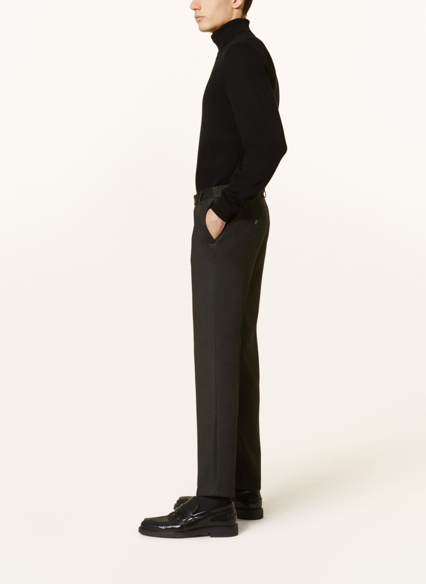PAUL Anzughose Extra Slim Fit aus Jersey, Farbe: 780 OLIVE (Bild 5)