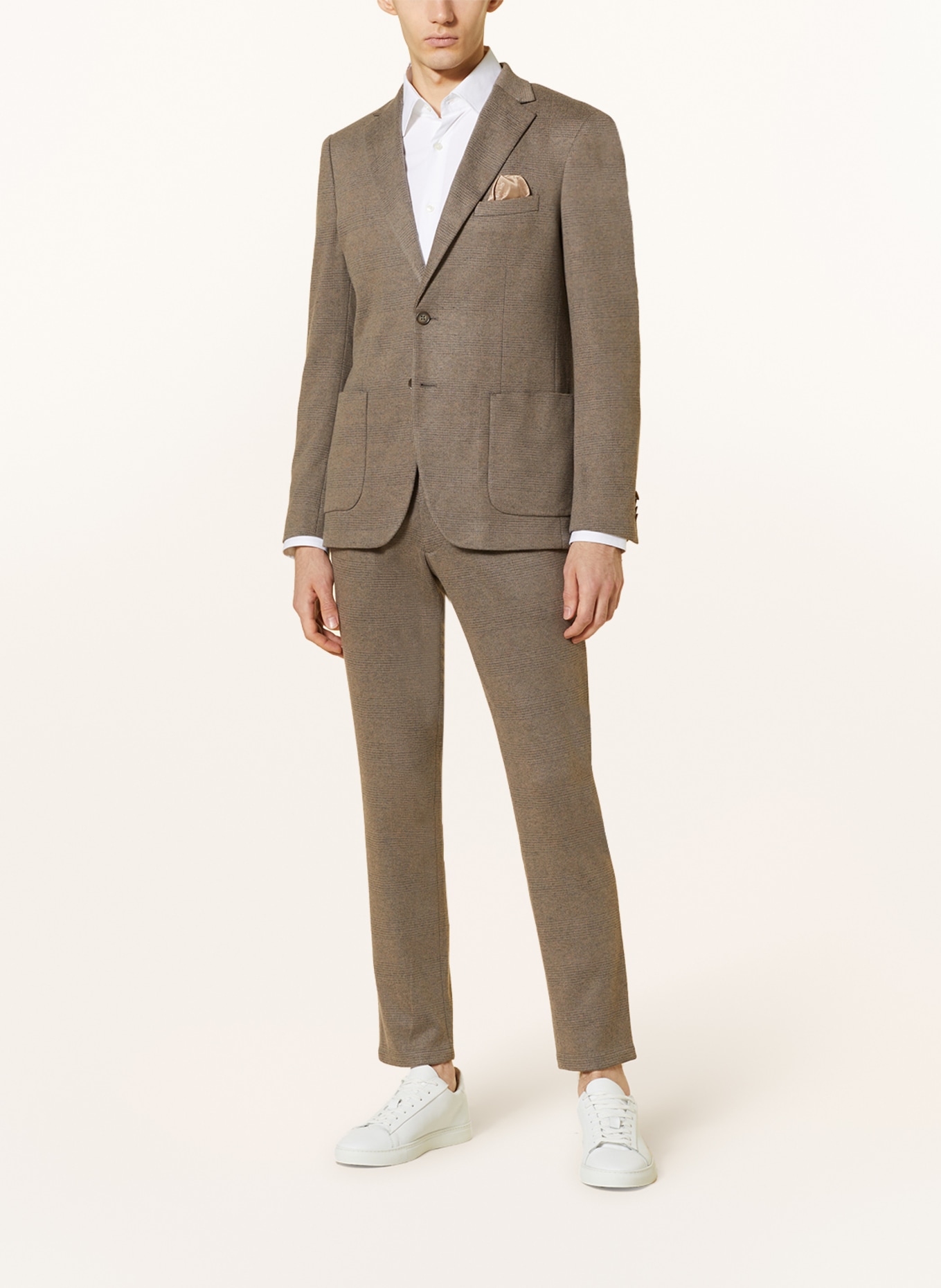 PAUL Suit jacket slim fit in jersey, Color: 810 TAUPE (Image 2)