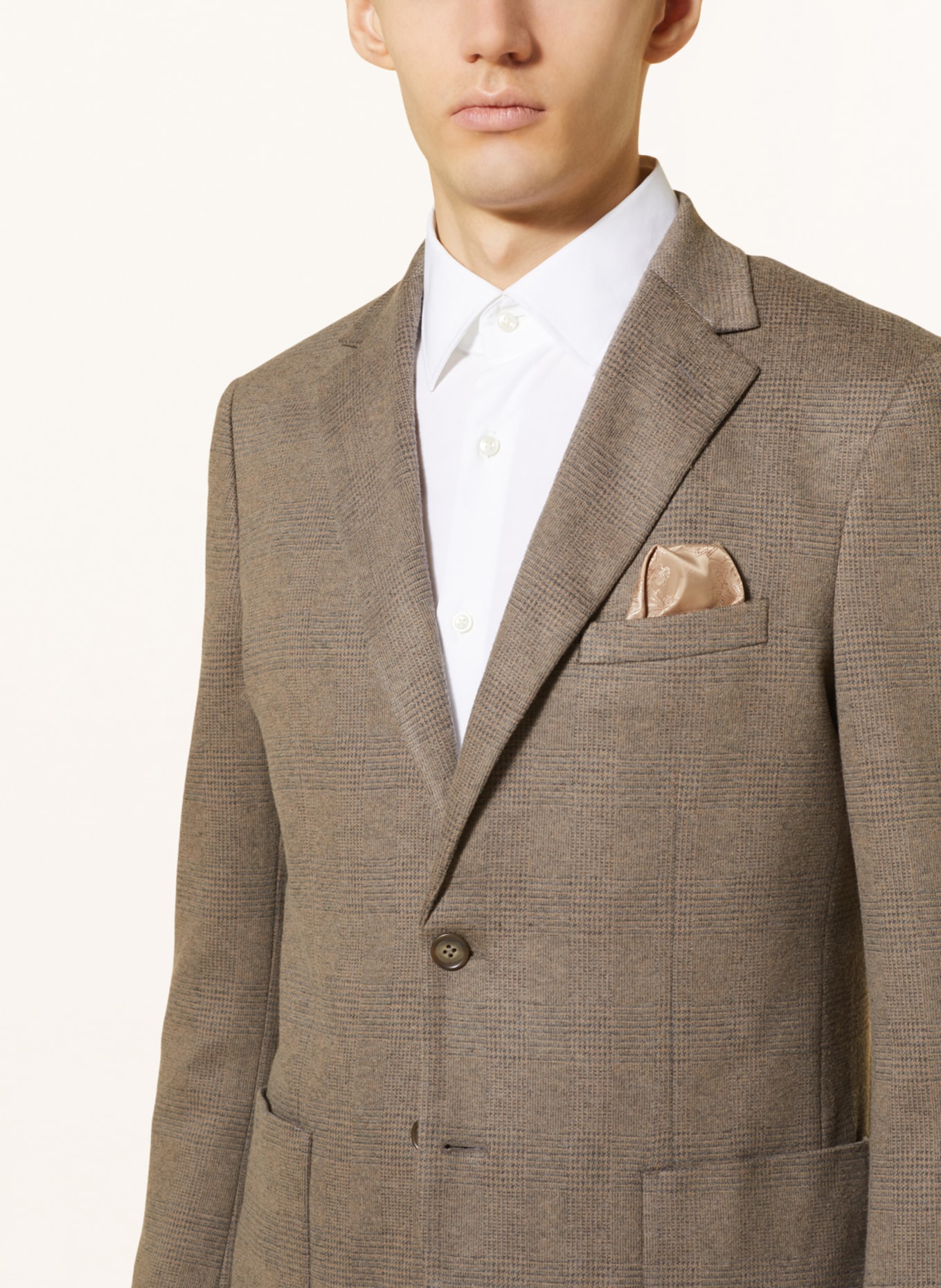 PAUL Suit jacket slim fit in jersey, Color: 810 TAUPE (Image 5)
