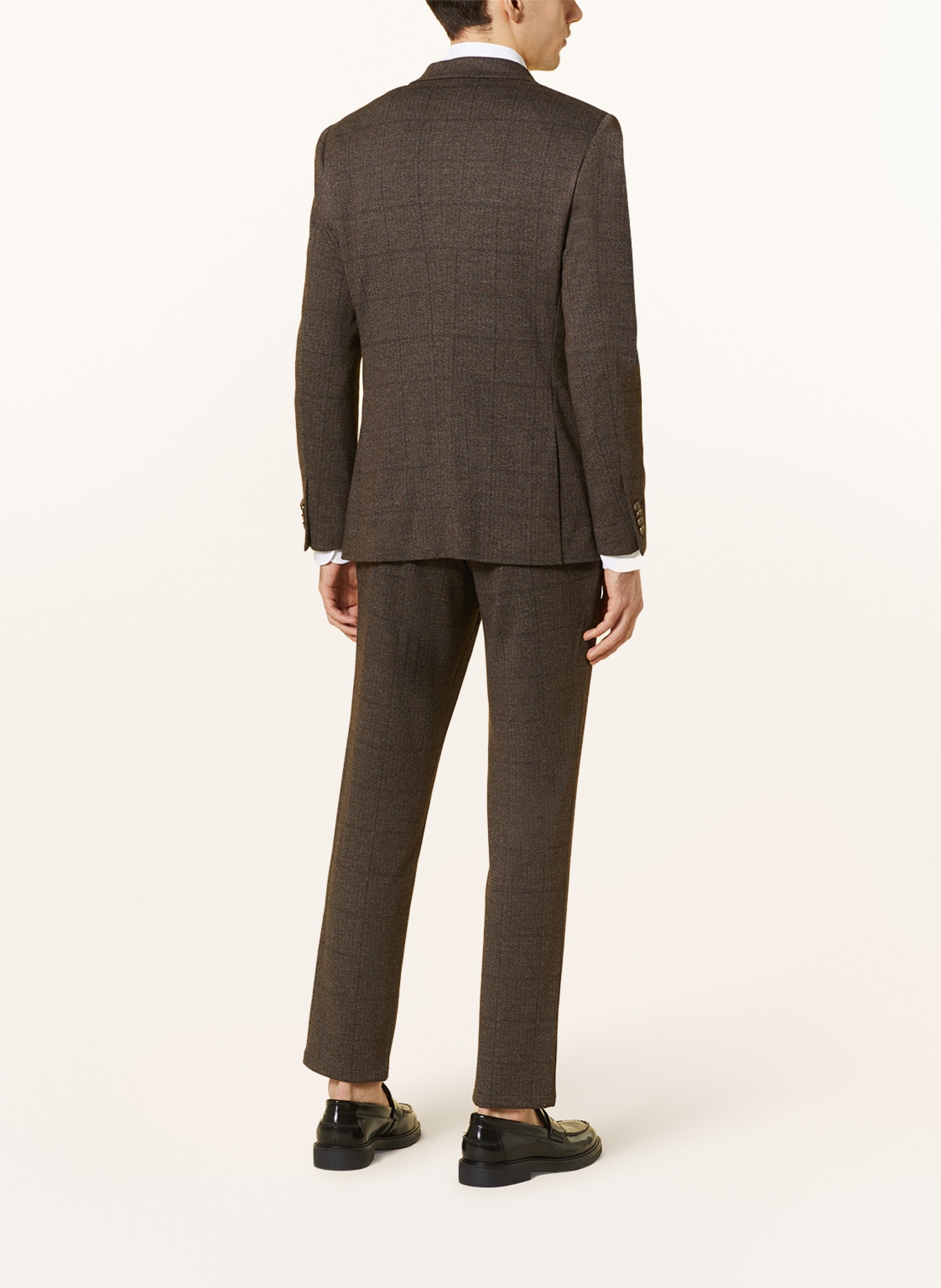 PAUL Suit jacket slim fit in jersey, Color: 880 Brown (Image 3)