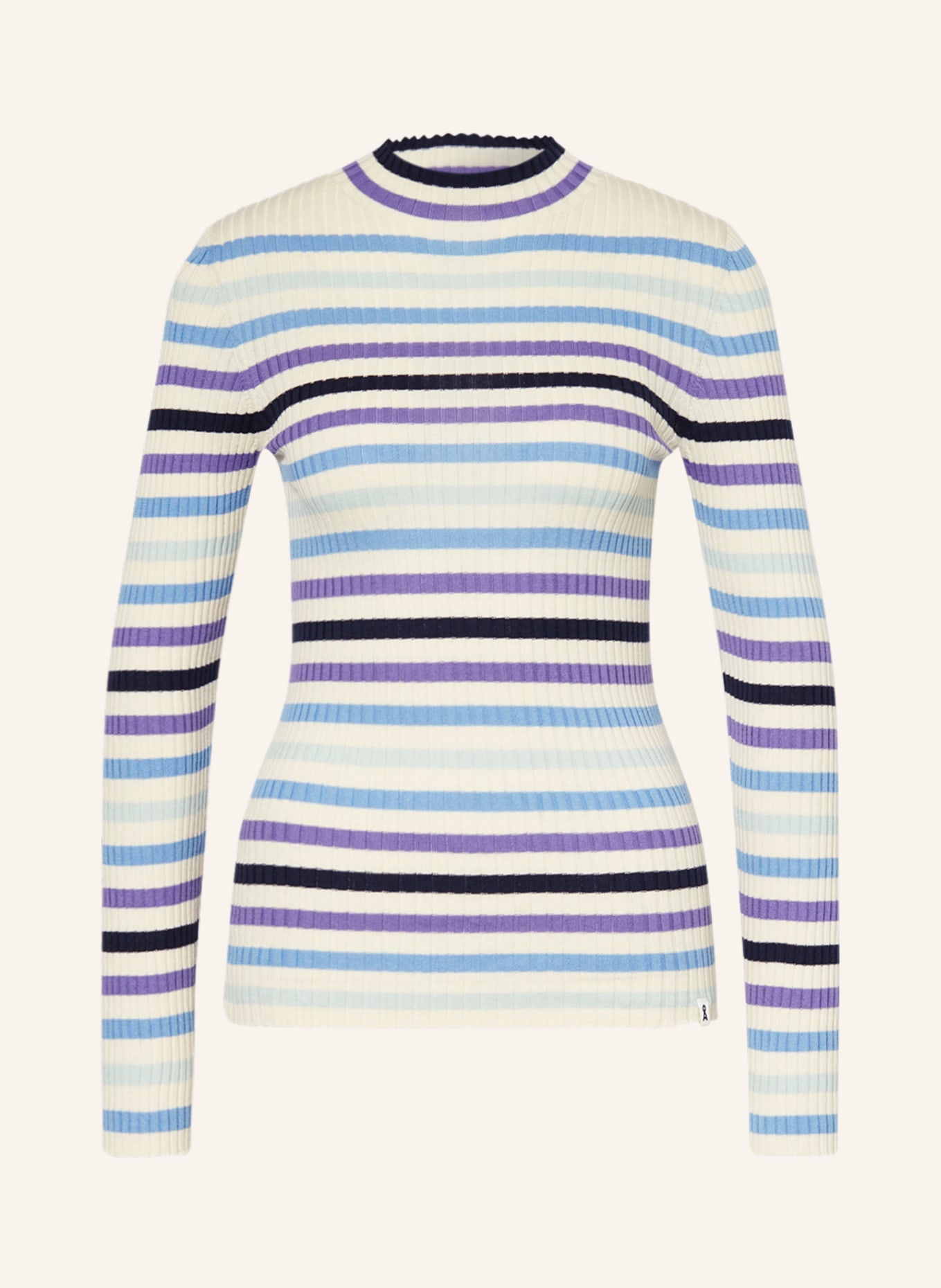 ARMEDANGELS Sweater ALAANIA, Color: WHITE/ LIGHT BLUE/ LIGHT PURPLE (Image 1)