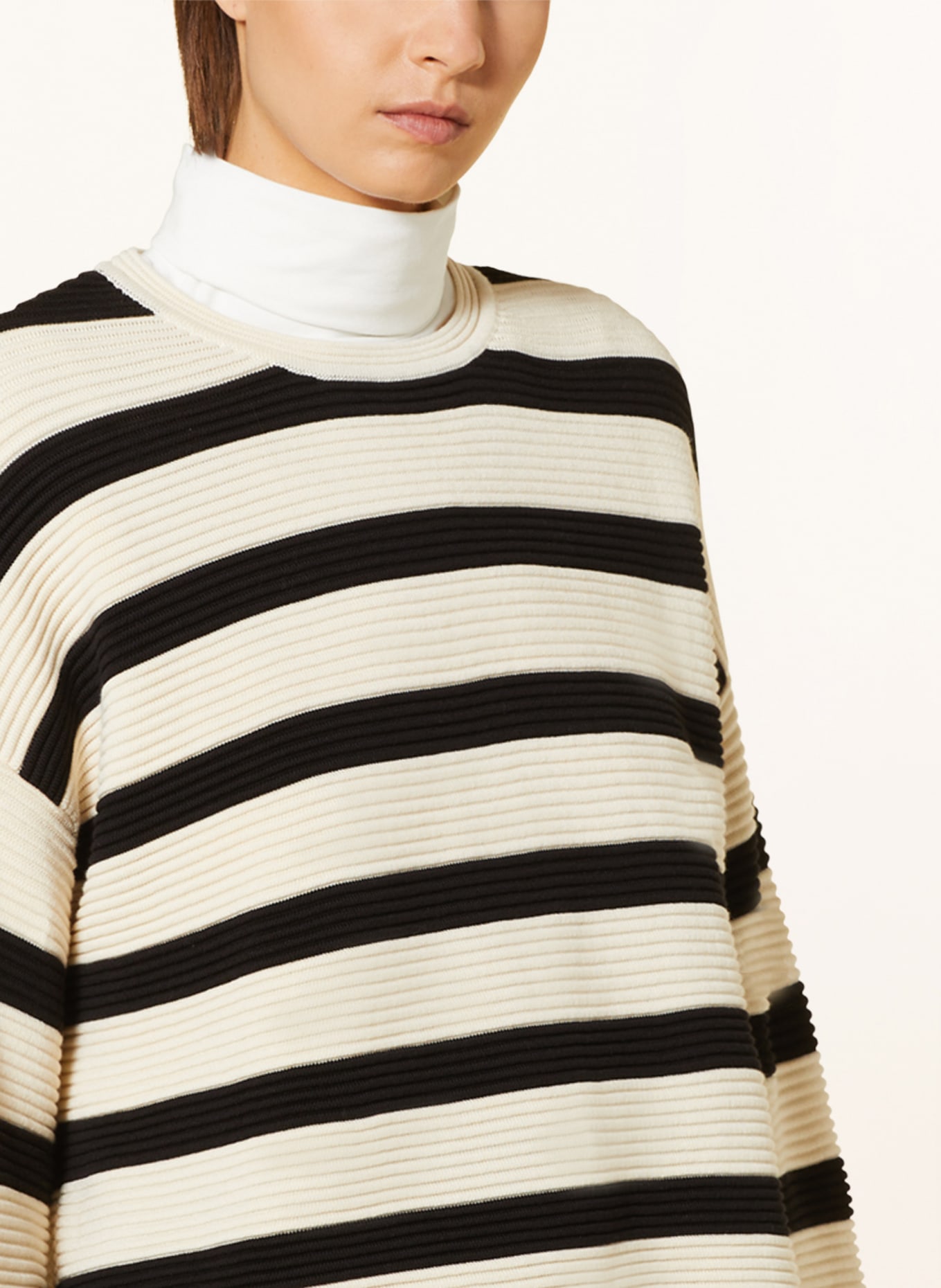 ARMEDANGELS Sweater MERINAA, Color: ECRU/ BLACK (Image 4)