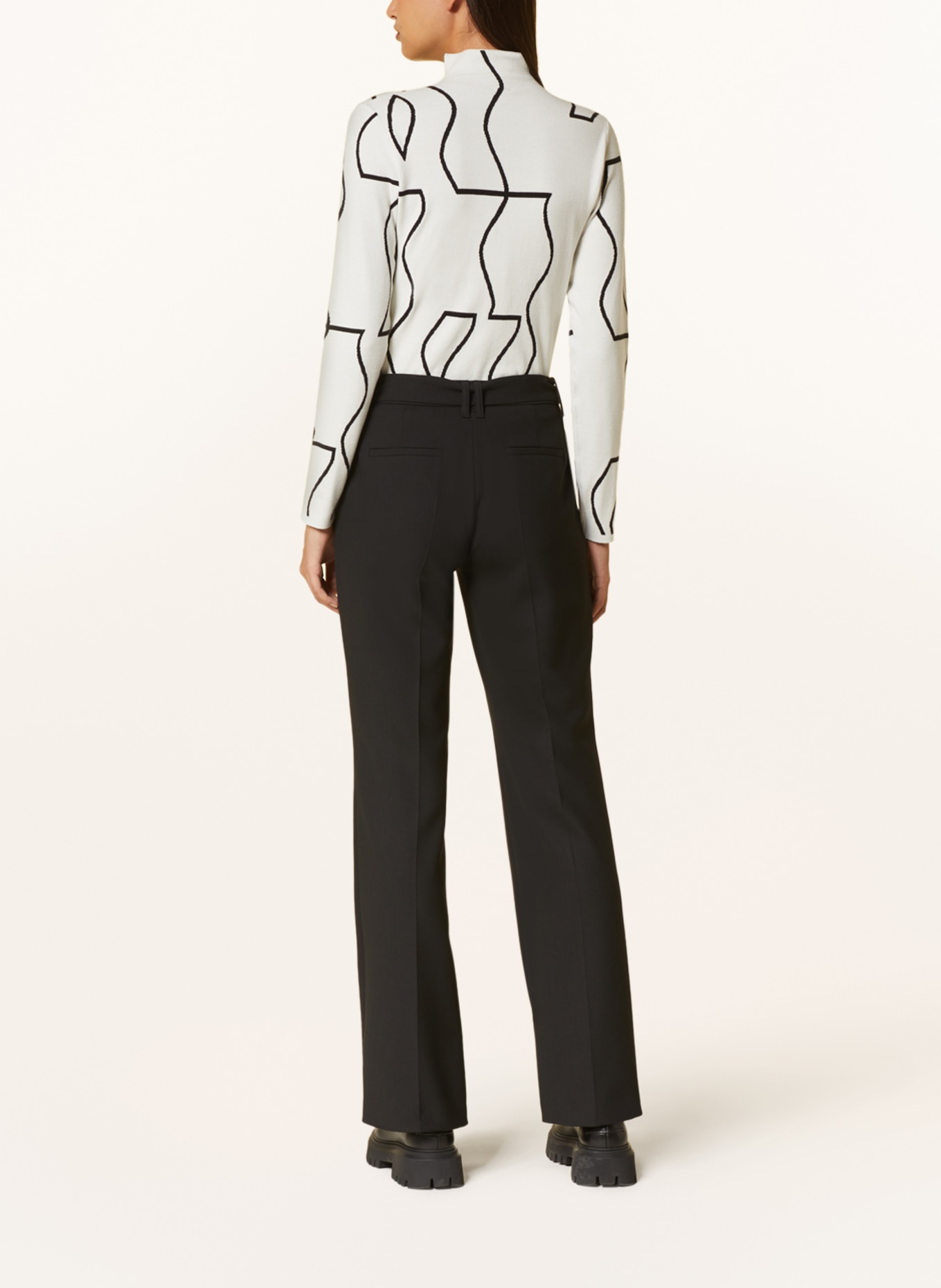 s.Oliver BLACK LABEL Sweater, Color: WHITE/ BLACK (Image 3)