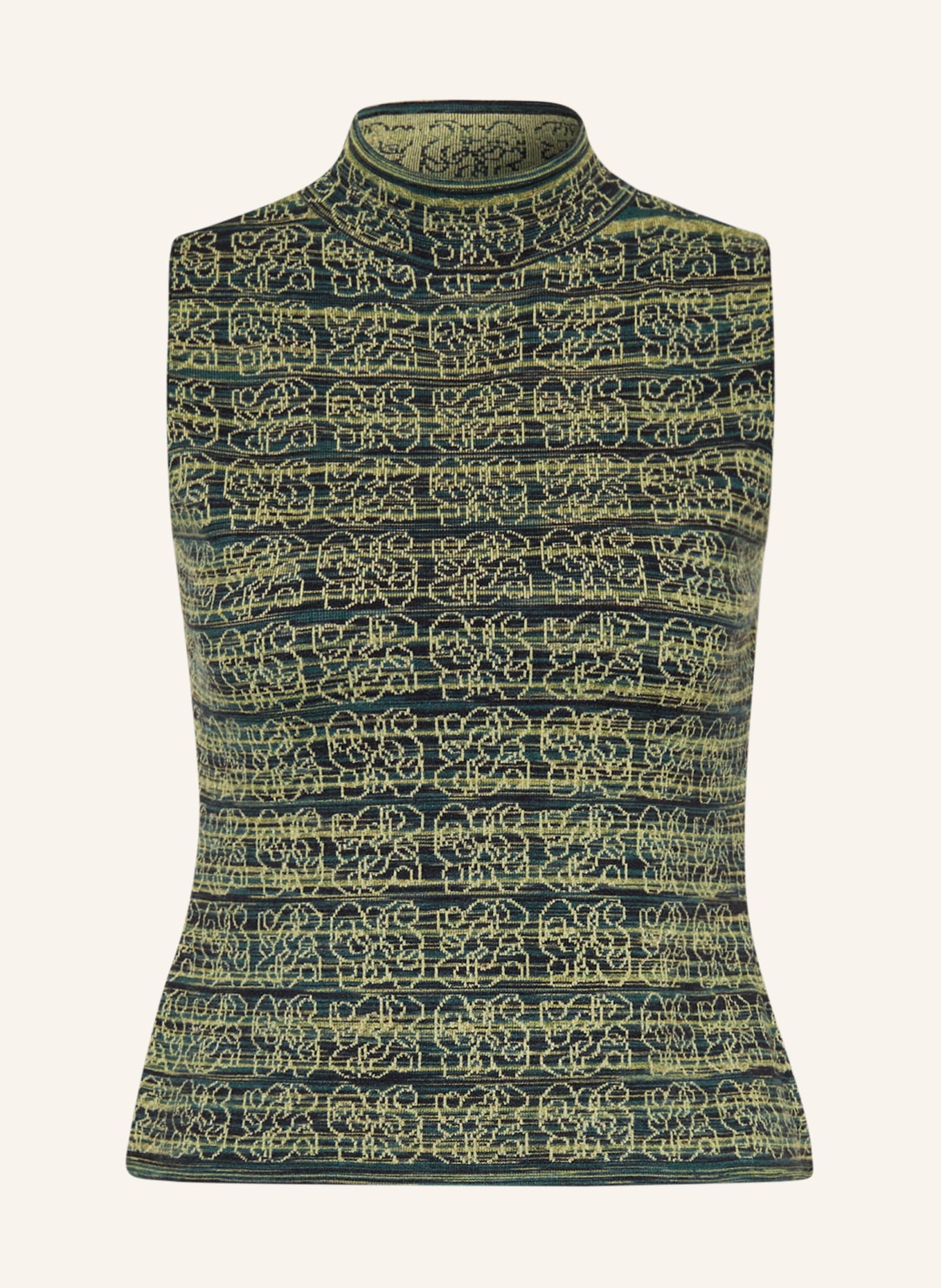 s.Oliver BLACK LABEL Sweater vest, Color: DARK GREEN/ LIGHT GREEN/ DARK BLUE (Image 1)
