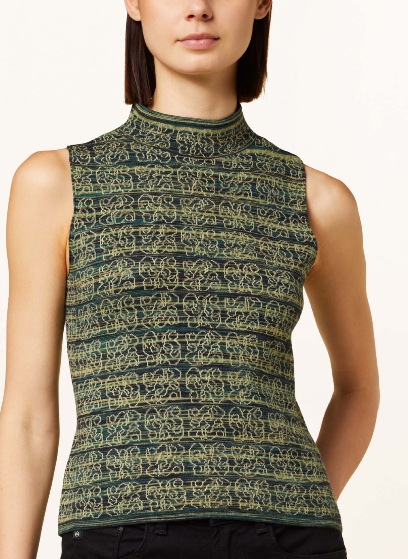 s.Oliver BLACK LABEL Sweater vest, Color: DARK GREEN/ LIGHT GREEN/ DARK BLUE (Image 4)