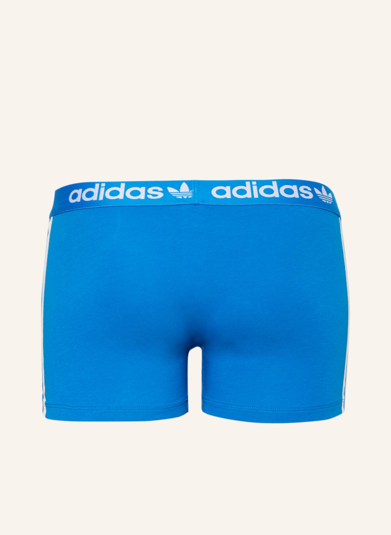 adidas Originals 3er-Pack Boxershorts COTTON in blau/ COMFORT dunkelblau/ 3-STRIPES FLEX rot