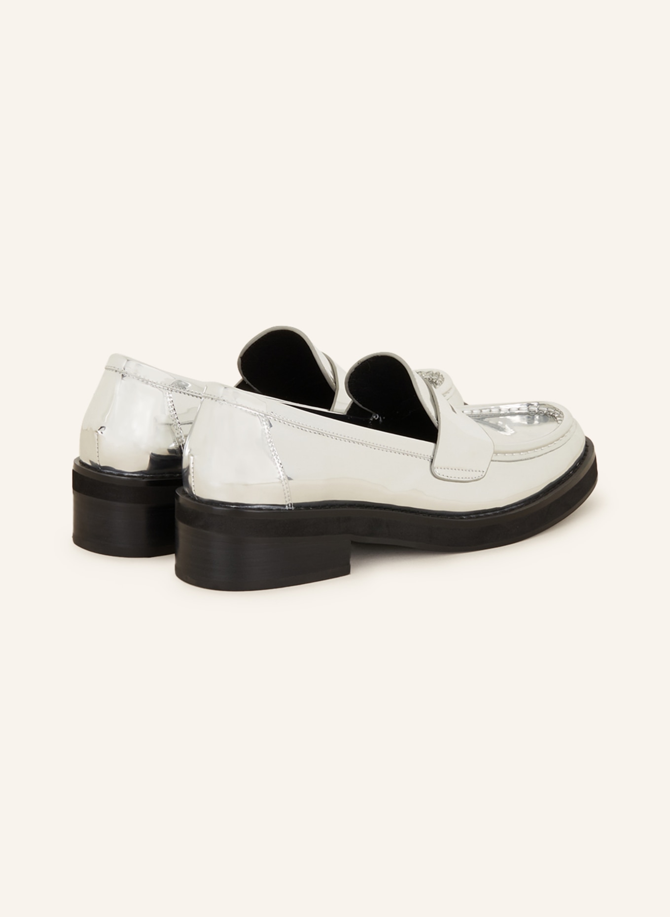 BIBI LOU Penny loafers, Color: SILVER (Image 2)