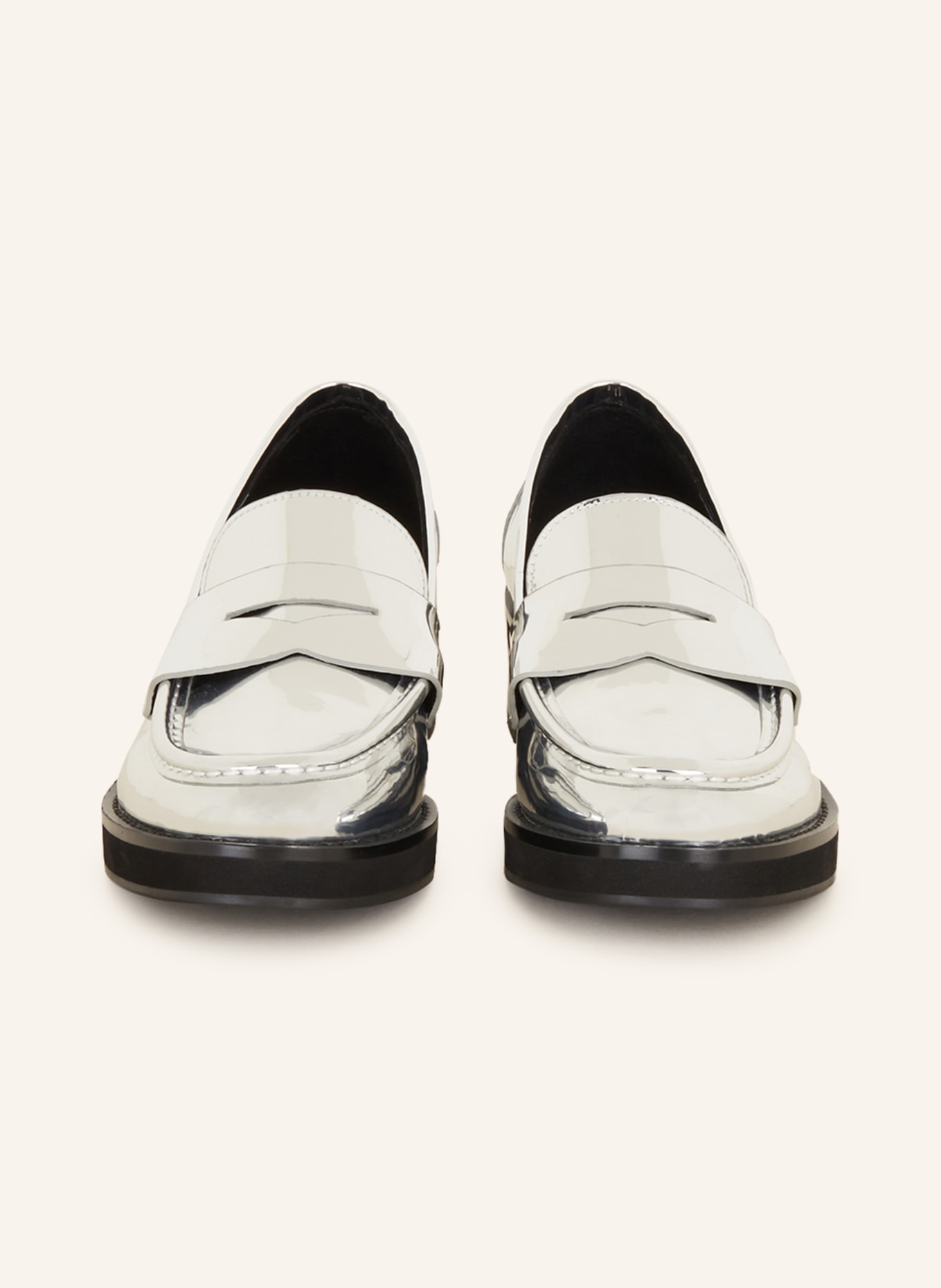 BIBI LOU Penny loafers, Color: SILVER (Image 3)
