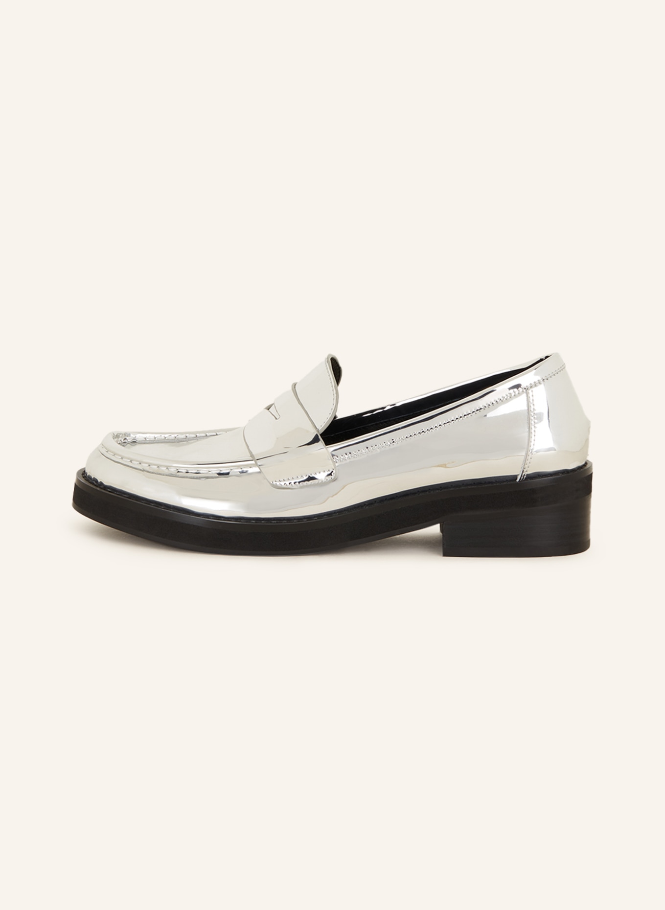 BIBI LOU Penny loafers, Color: SILVER (Image 4)