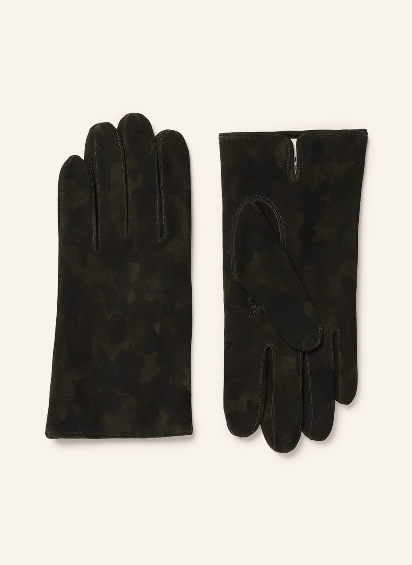 TR HANDSCHUHE WIEN Leather gloves, Color: DARK GREEN (Image 1)