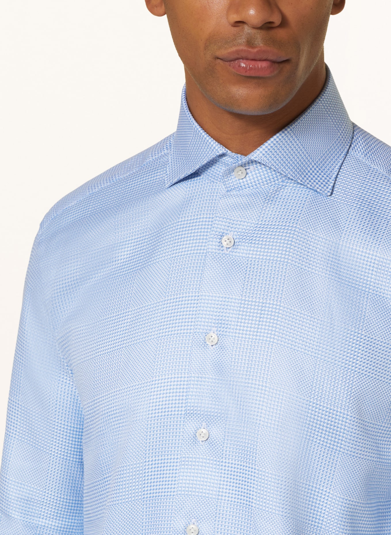 ARTIGIANO Shirt slim fit, Color: LIGHT BLUE/ WHITE (Image 4)