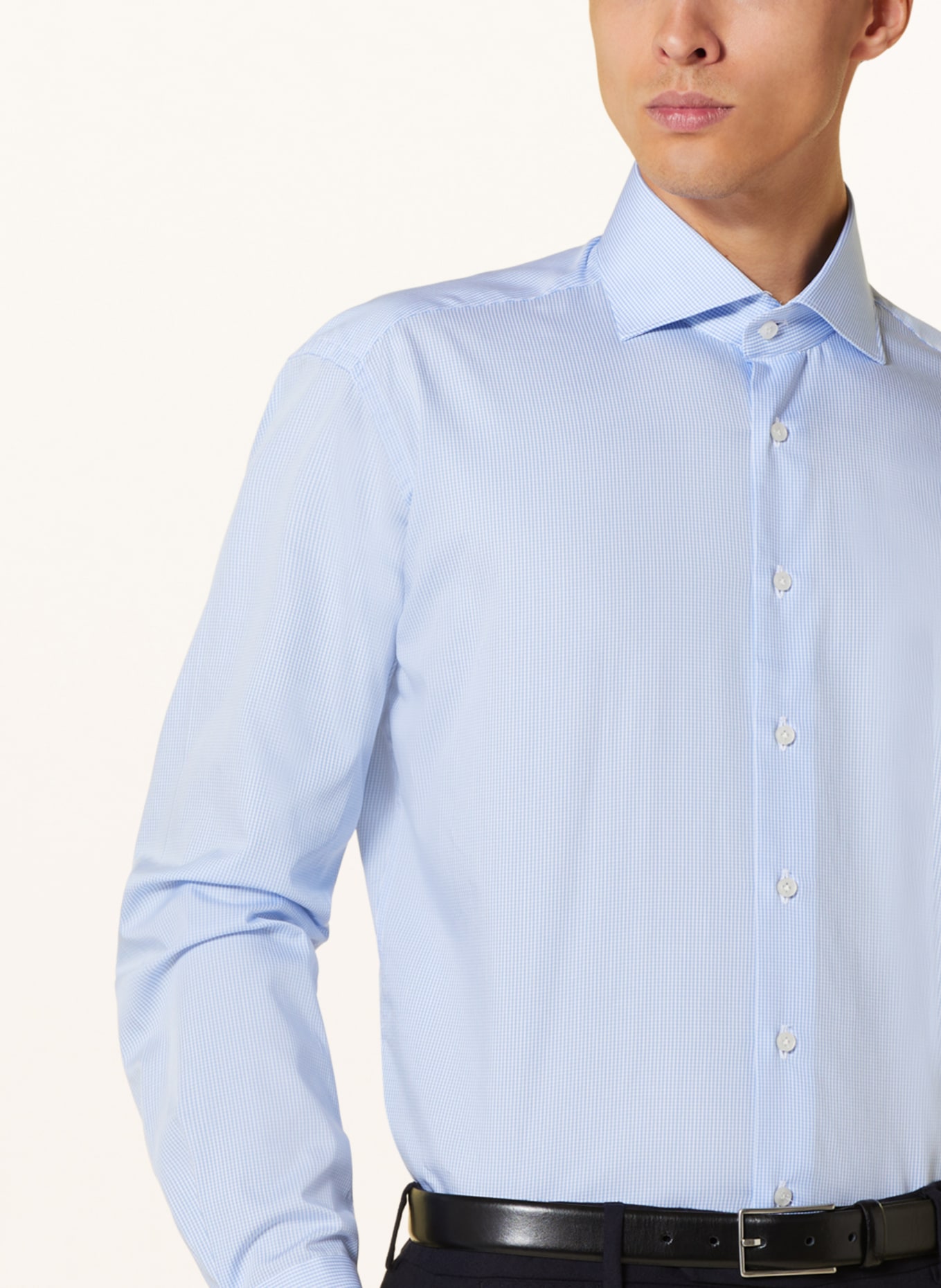 ARTIGIANO Shirt slim fit, Color: 4 small ch l'blue (Image 4)