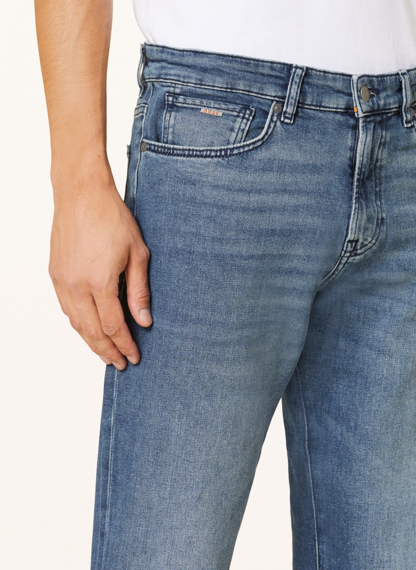 BOSS Jeans REMAINE Regular Fit, Farbe: 427 MEDIUM BLUE (Bild 6)
