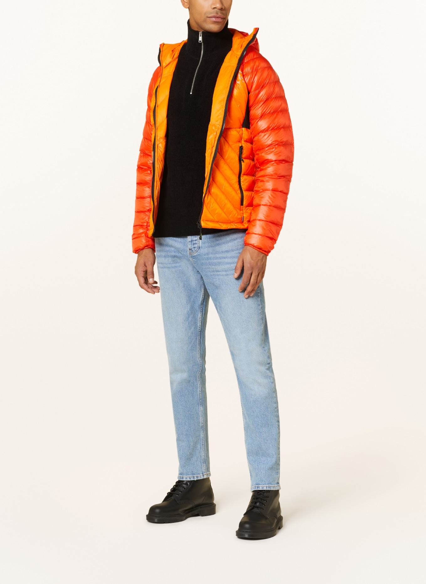 me°ru' Lightweight down jacket TOCOPILLA, Color: ORANGE/ RED (Image 2)
