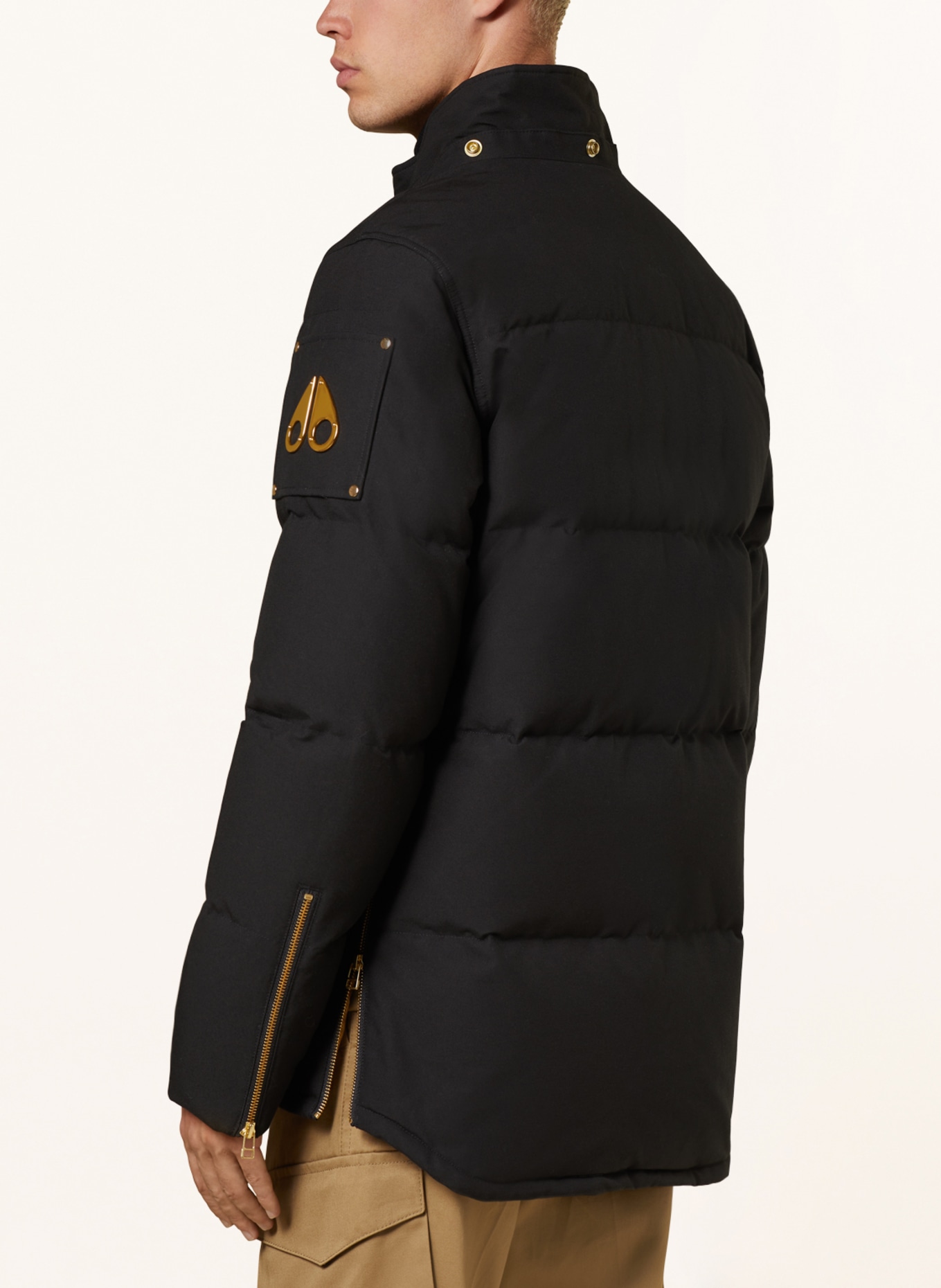 MOOSE KNUCKLES Down jacket GOLD 3Q with detachable hood, Color: BLACK (Image 6)