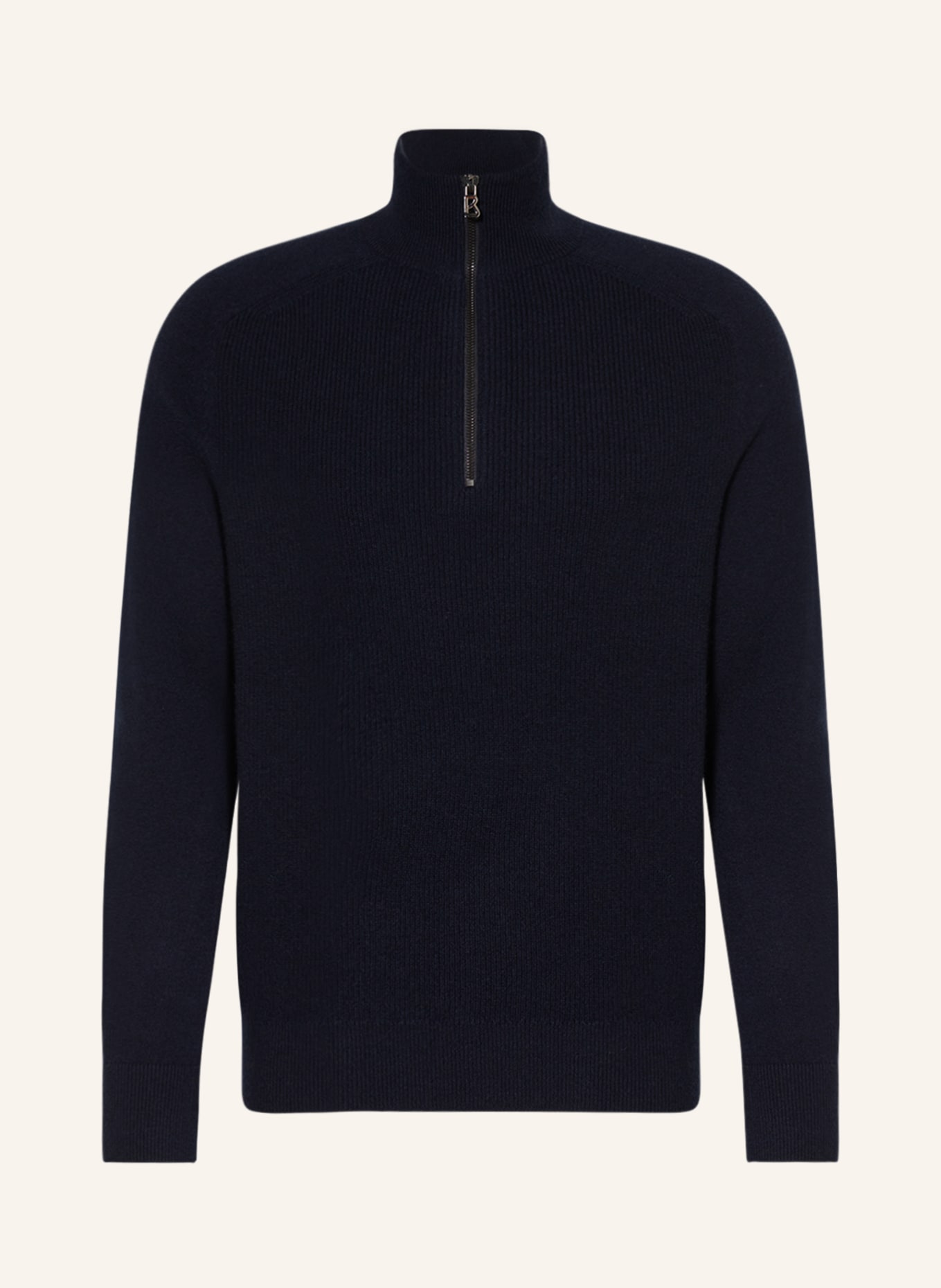 BOGNER Half-zip sweater DEREK with cashmere, Color: DARK BLUE (Image 1)