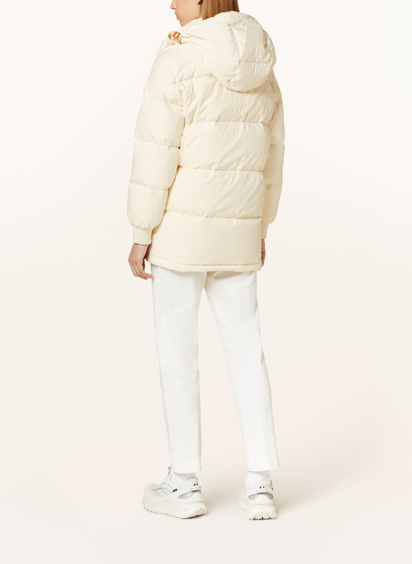 MONCLER Down jacket KARAKORUM COTTON with detachable hood, Color: WHITE (Image 3)