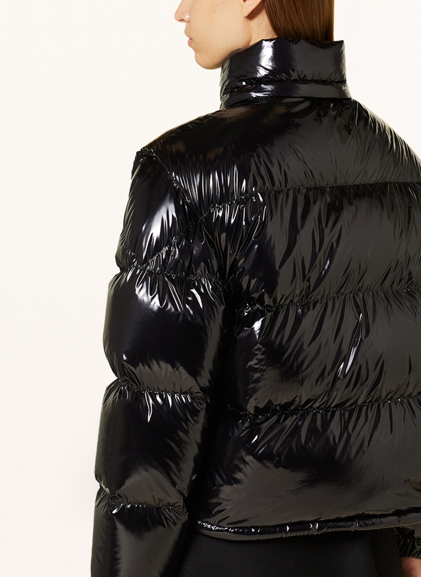MONCLER Down jacket KARAKORUM RIPSTOP with detachable sleeves and hood, Color: BLACK (Image 8)