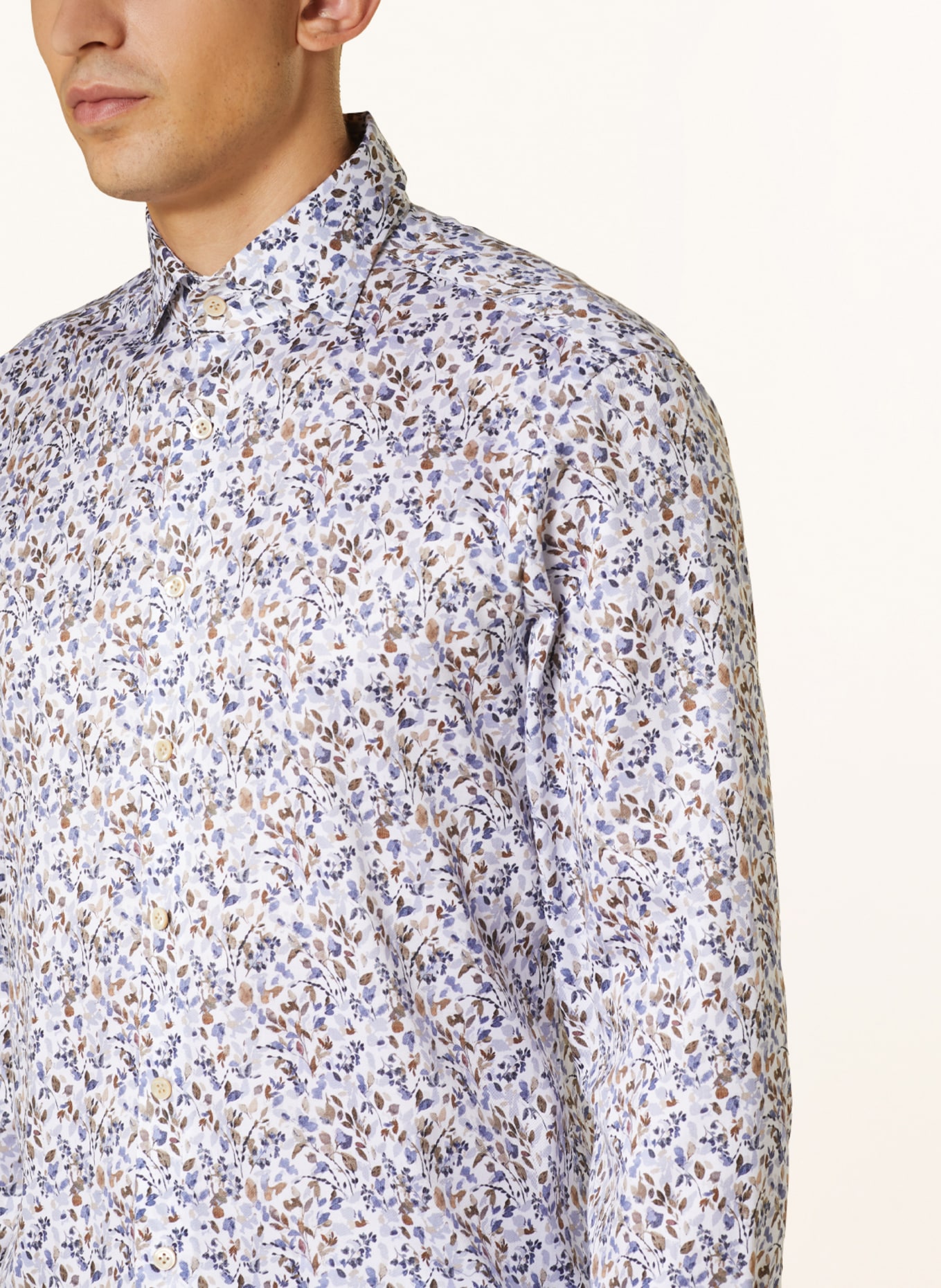 OLYMP SIGNATURE Hemd tailored fit, Farbe: WEISS/ BLAU (Bild 4)