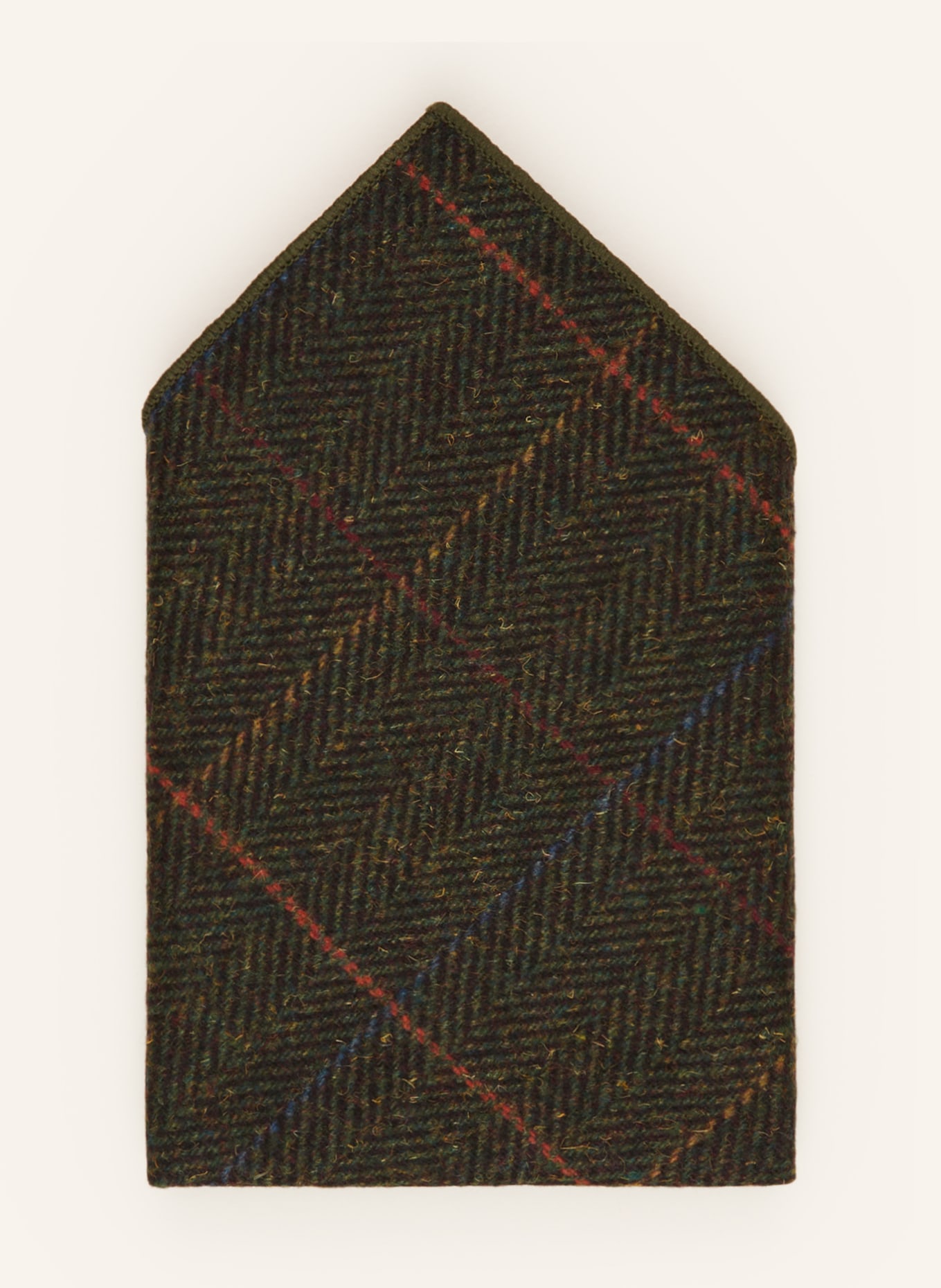 Prince BOWTIE Set: Vest, bow tie and pocket square, Color: BROWN/ GREEN/ ORANGE (Image 4)