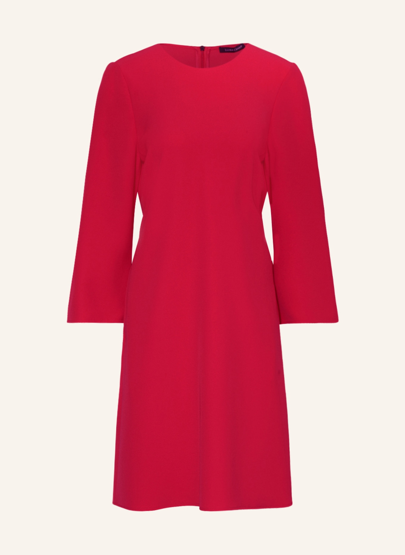 LUISA CERANO Dress with 3/4 sleeves, Color: RED (Image 1)
