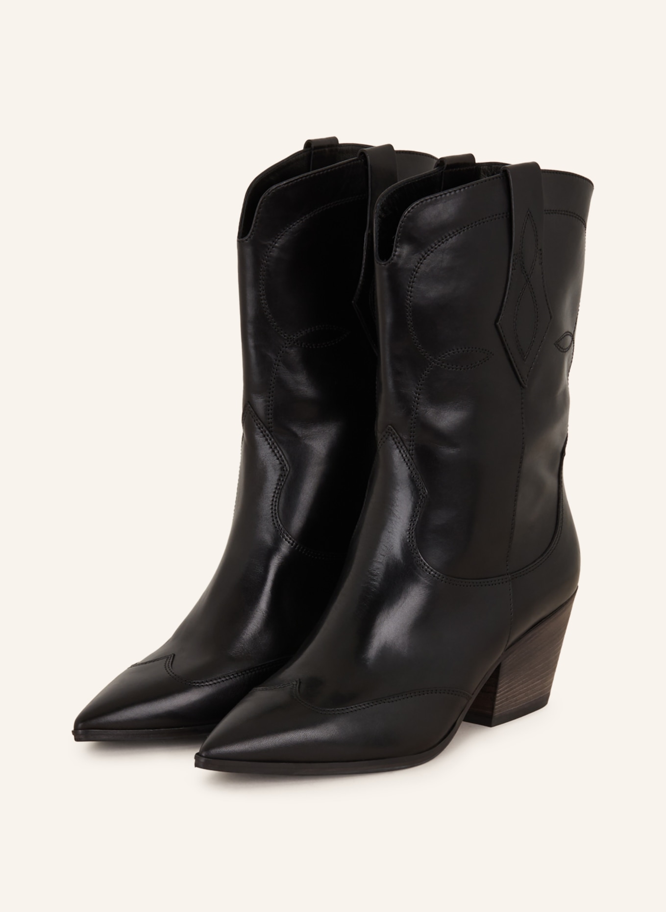 KENNEL & SCHMENGER Cowboy boots DALLAS, Color: BLACK (Image 1)