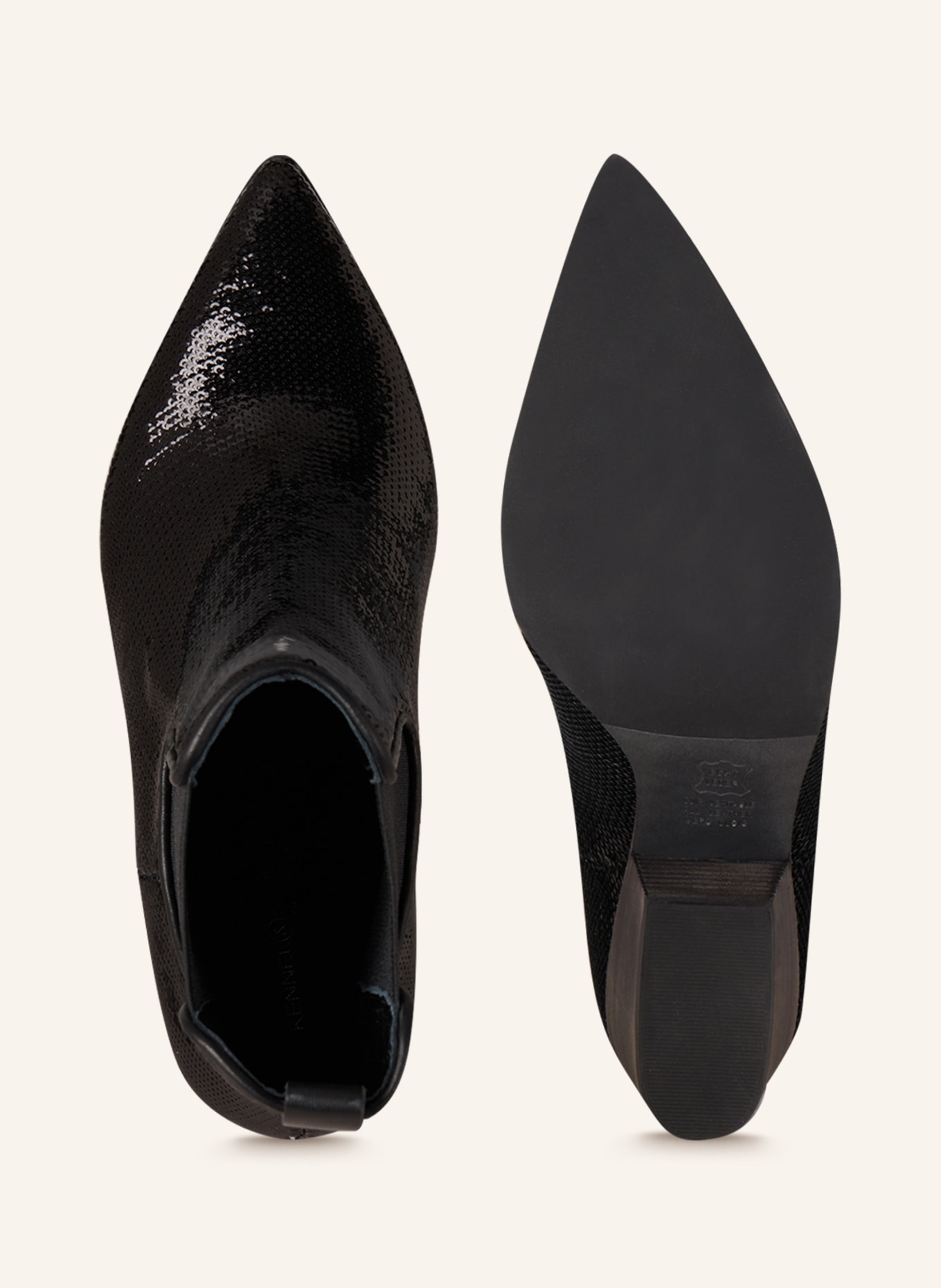 KENNEL & SCHMENGER Cowboy Boots DALLAS with sequins, Color: BLACK (Image 5)