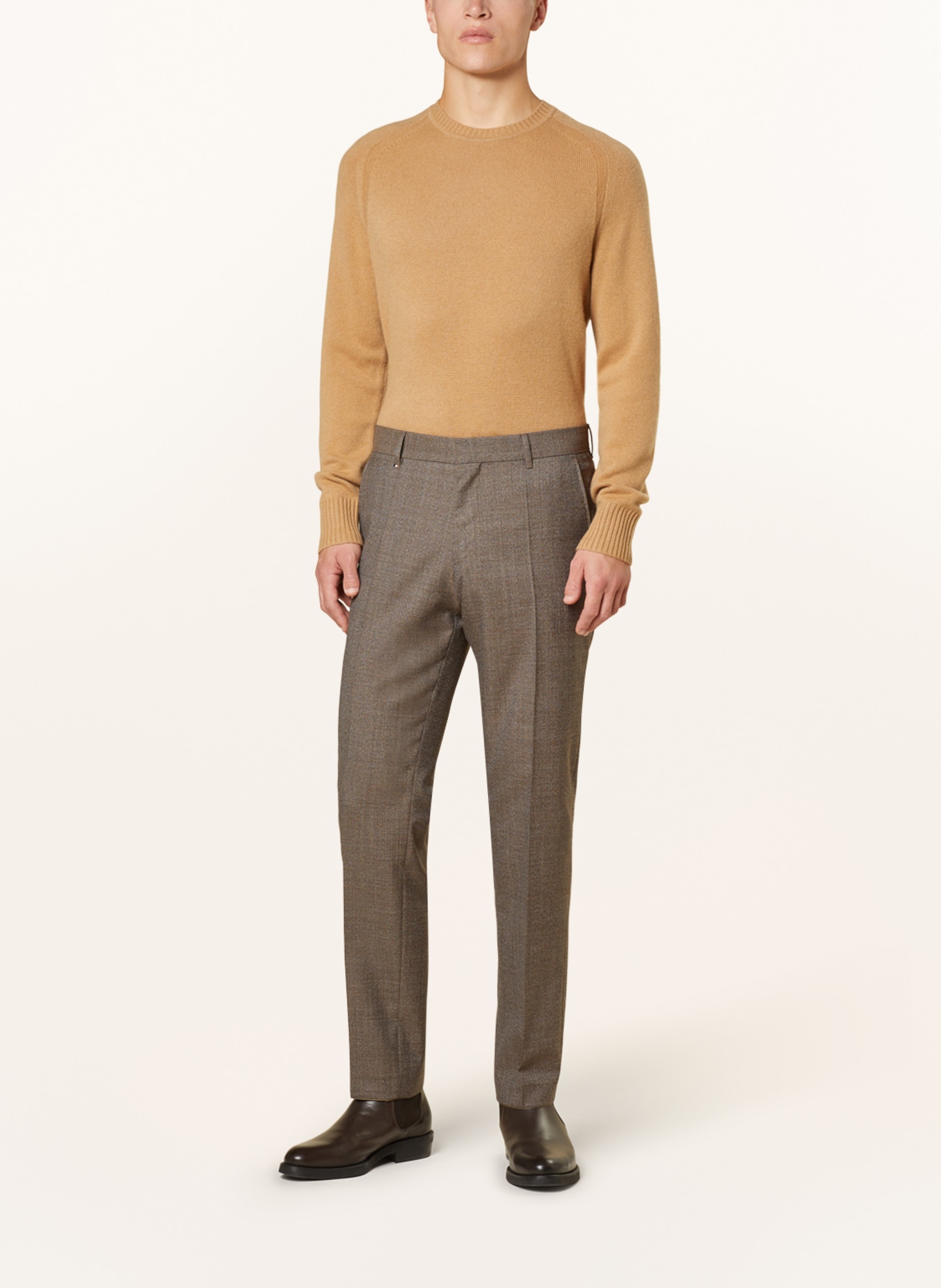 BOSS Oblekové kalhoty GENIUS Slim Fit, Barva: 260 MEDIUM BEIGE (Obrázek 3)