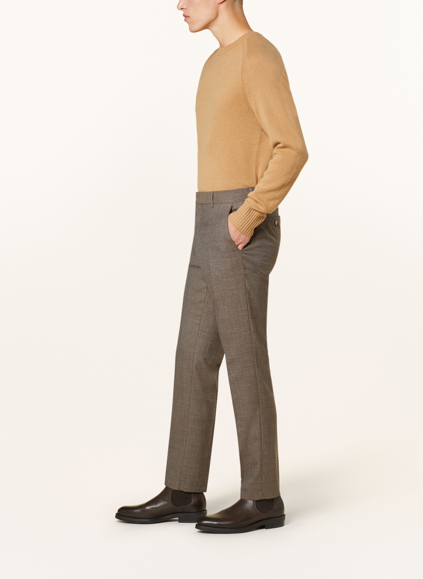 BOSS Spodnie garniturowe GENIUS slim fit, Kolor: 260 MEDIUM BEIGE (Obrazek 5)