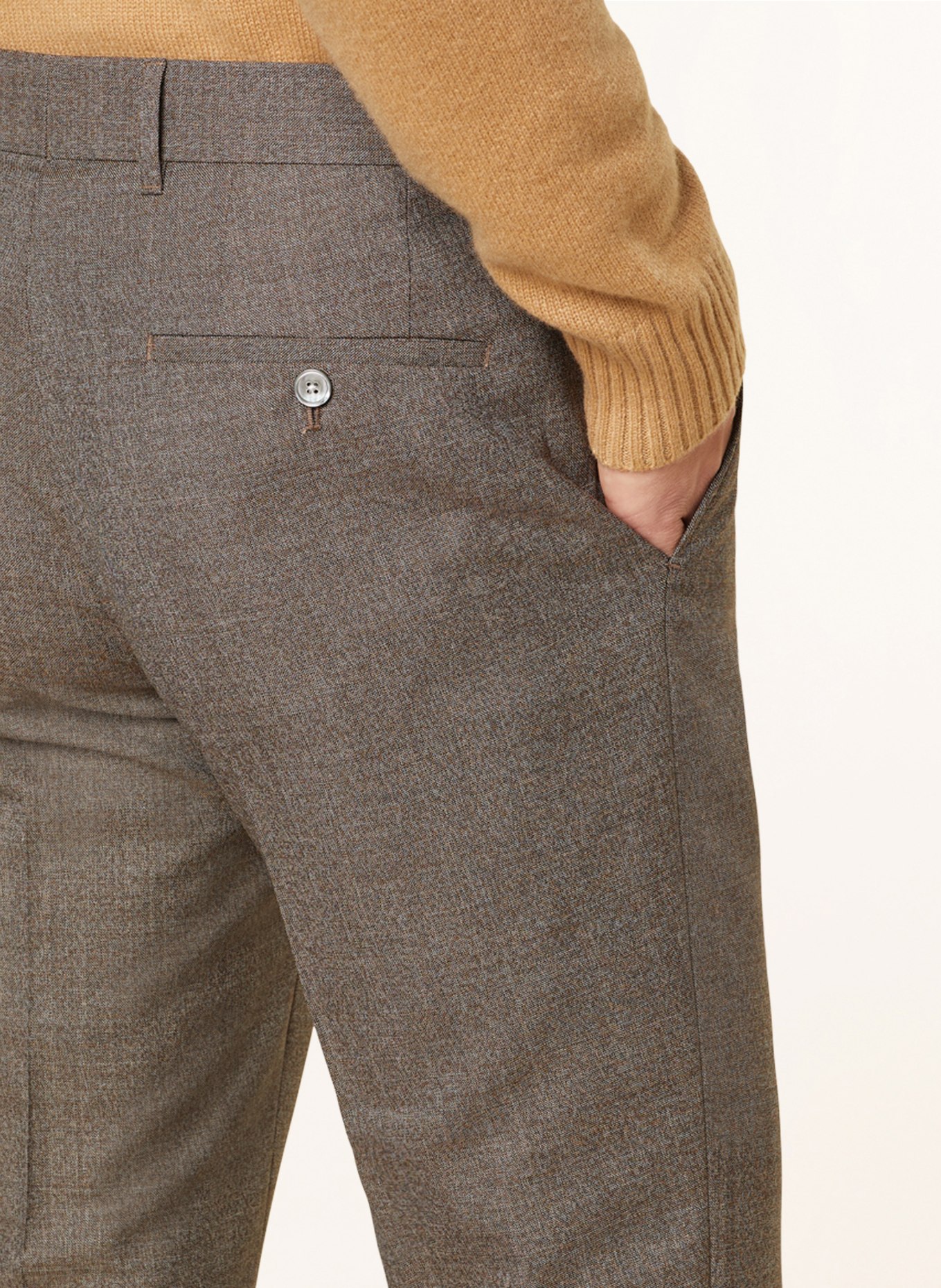 BOSS Oblekové kalhoty GENIUS Slim Fit, Barva: 260 MEDIUM BEIGE (Obrázek 6)