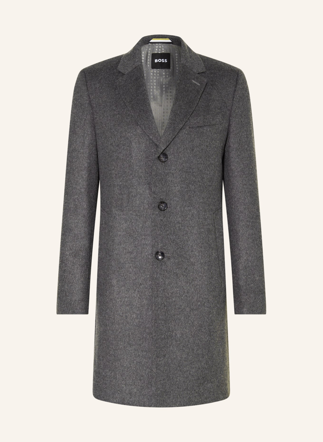 BOSS Wool coat HYDE, Color: DARK GRAY (Image 1)