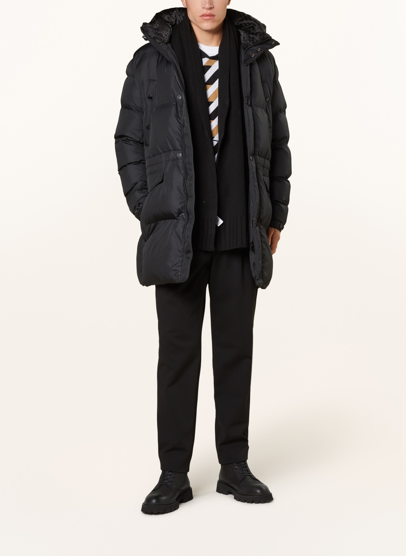 BOSS Quilted coat CONDOLO, Color: BLACK (Image 2)