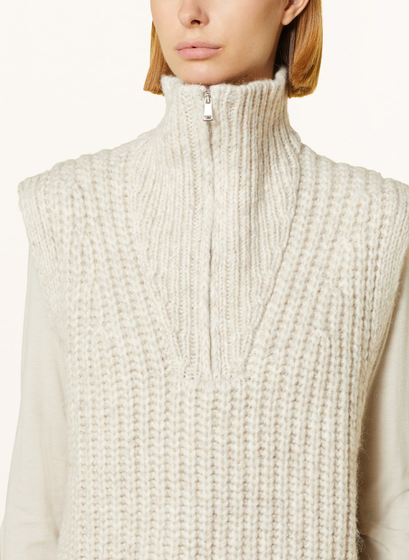 MRS & HUGS Sweater vest, Color: CREAM (Image 4)