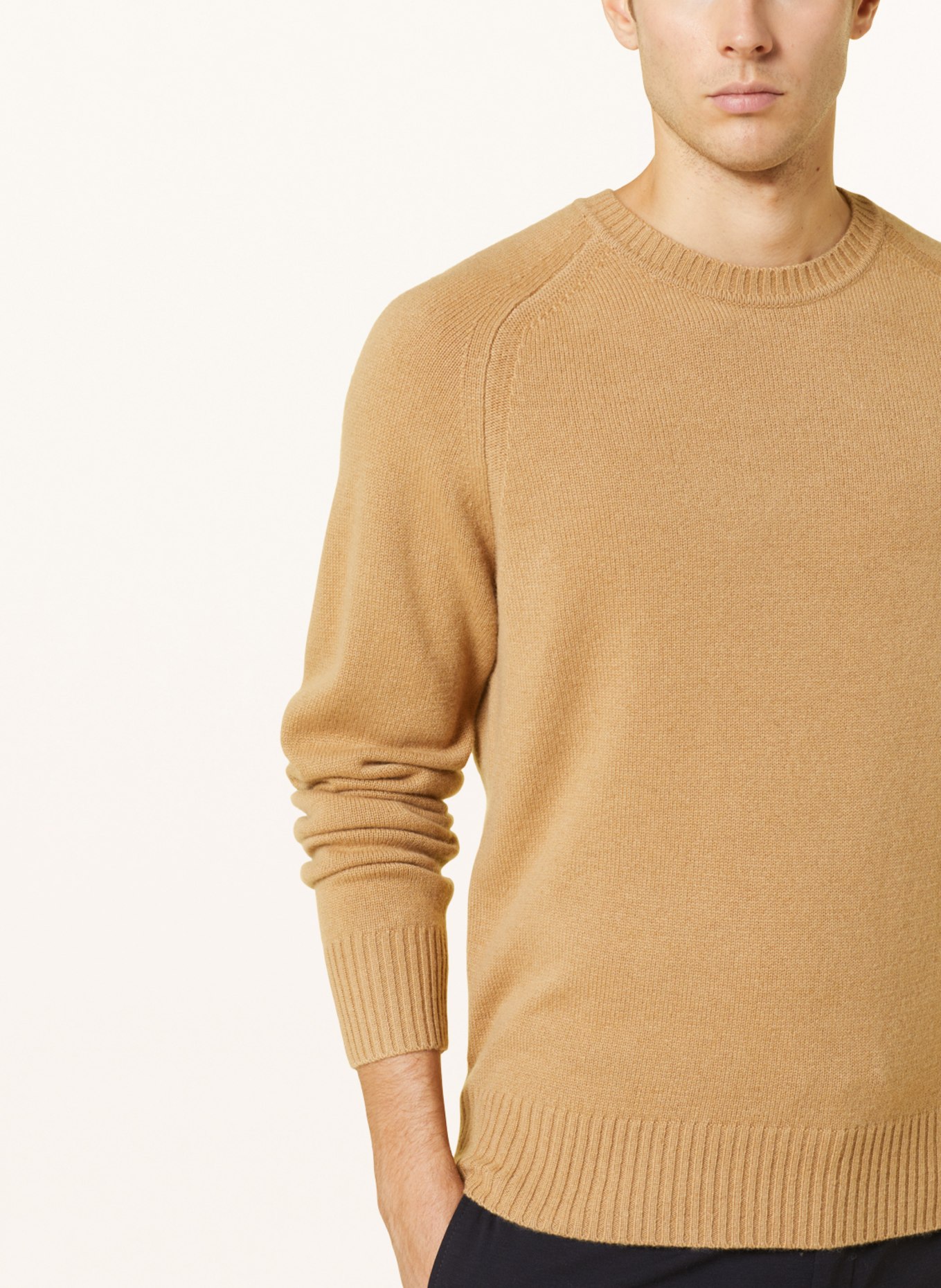 BOSS Cashmere sweater MAGLIO, Color: BEIGE (Image 4)