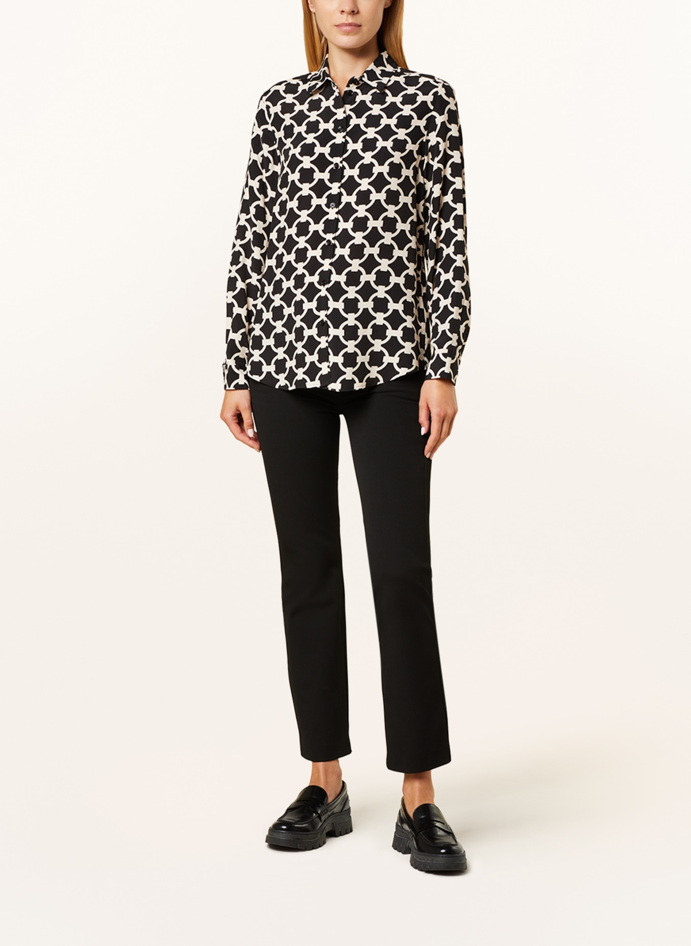 seidensticker Shirt blouse, Color: BLACK/ CREAM (Image 2)