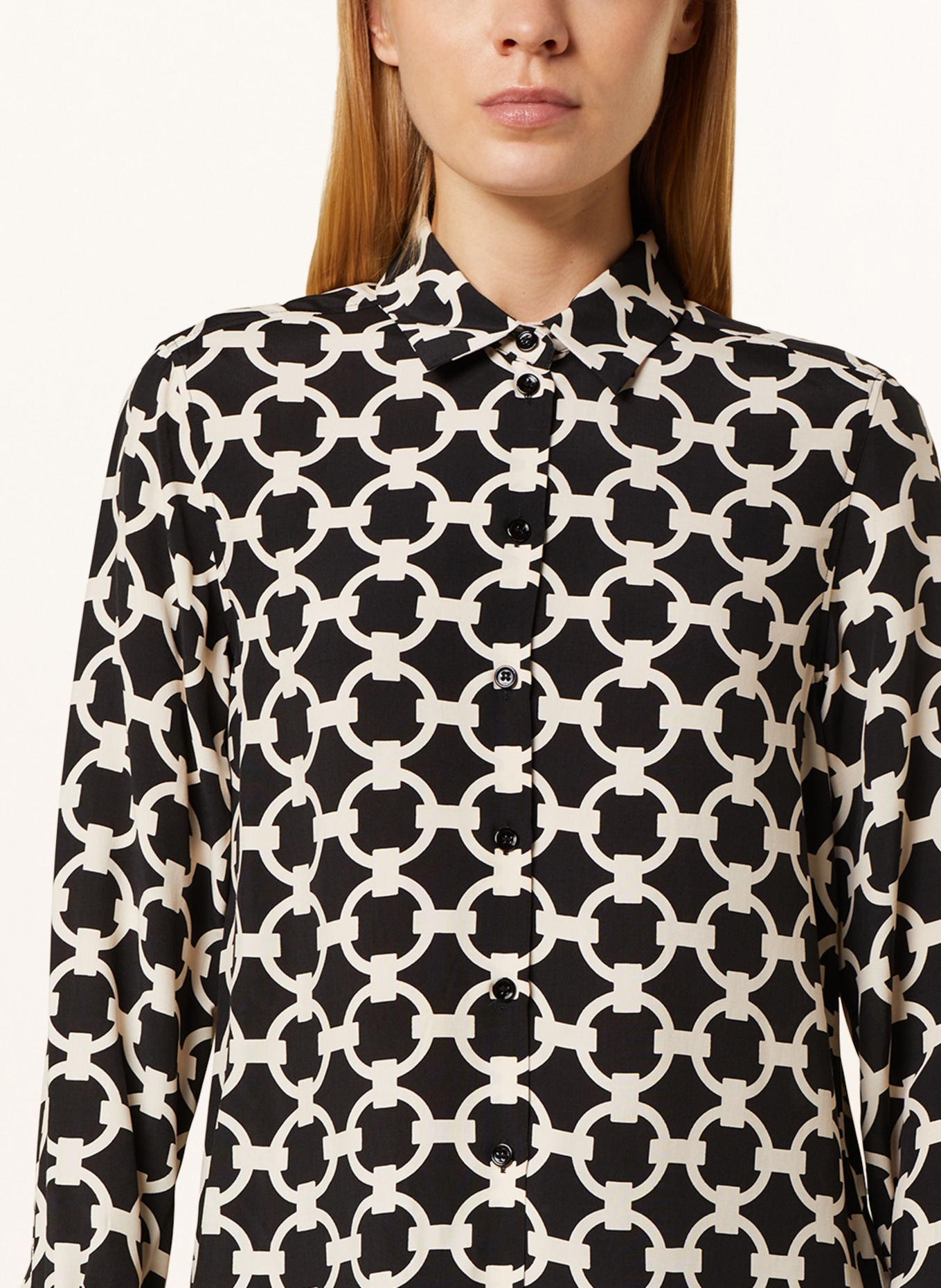 seidensticker Shirt blouse, Color: BLACK/ CREAM (Image 4)