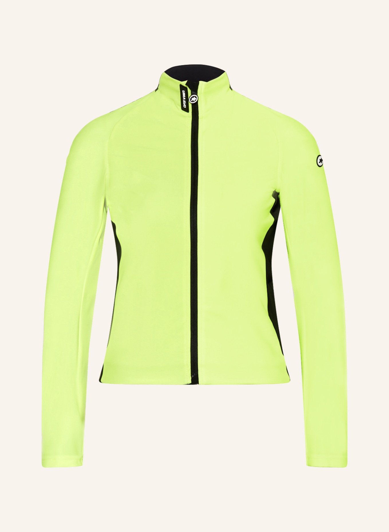 ASSOS Softshell cycling jacket UMA GT ULTRAZ EVO, Color: NEON YELLOW/ BLACK (Image 1)