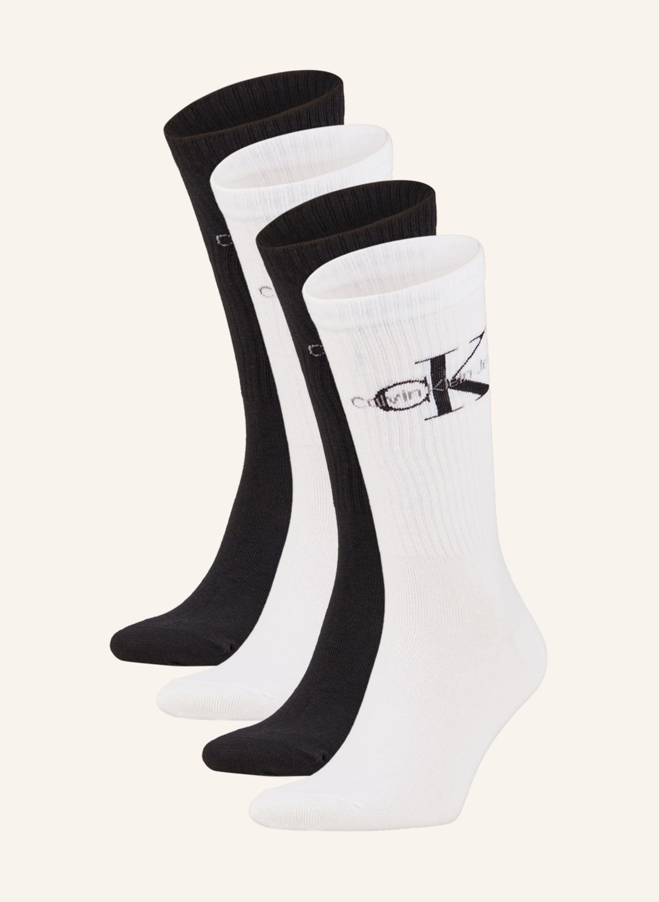 Calvin Klein 4er-Pack Socken mit Geschenkbox, Farbe: 001 black combo (Bild 1)