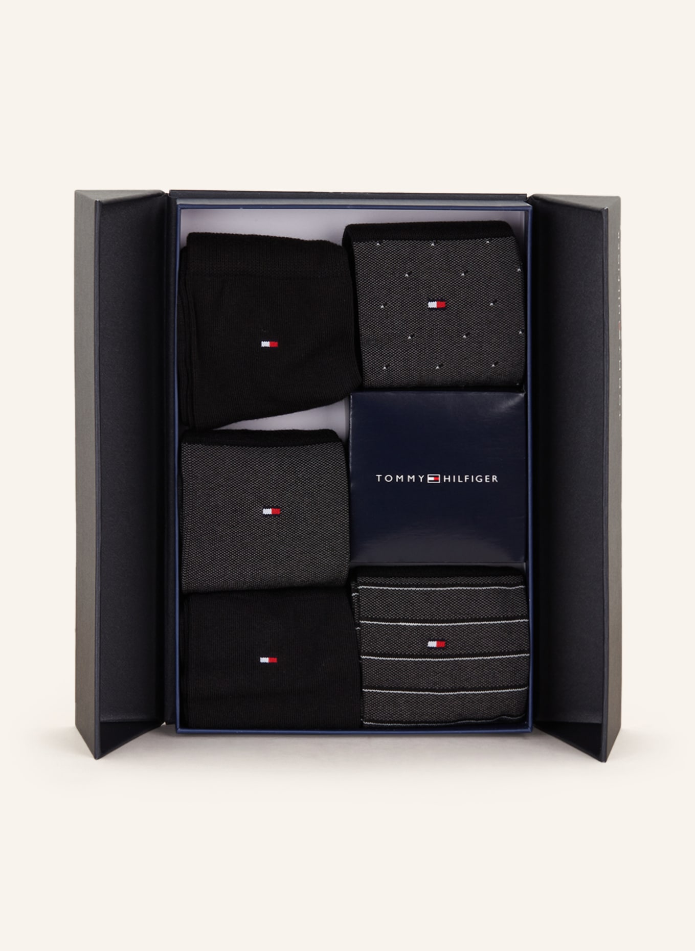 TOMMY HILFIGER 5-pack socks with gift box, Color: 002 BLACK (Image 3)