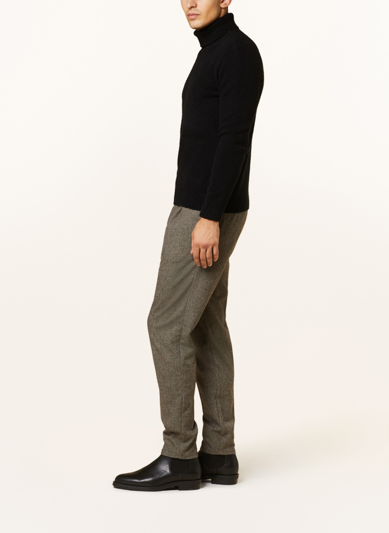 MAC Trousers tapered fit, Color: 237P Light greige pepita (Image 4)
