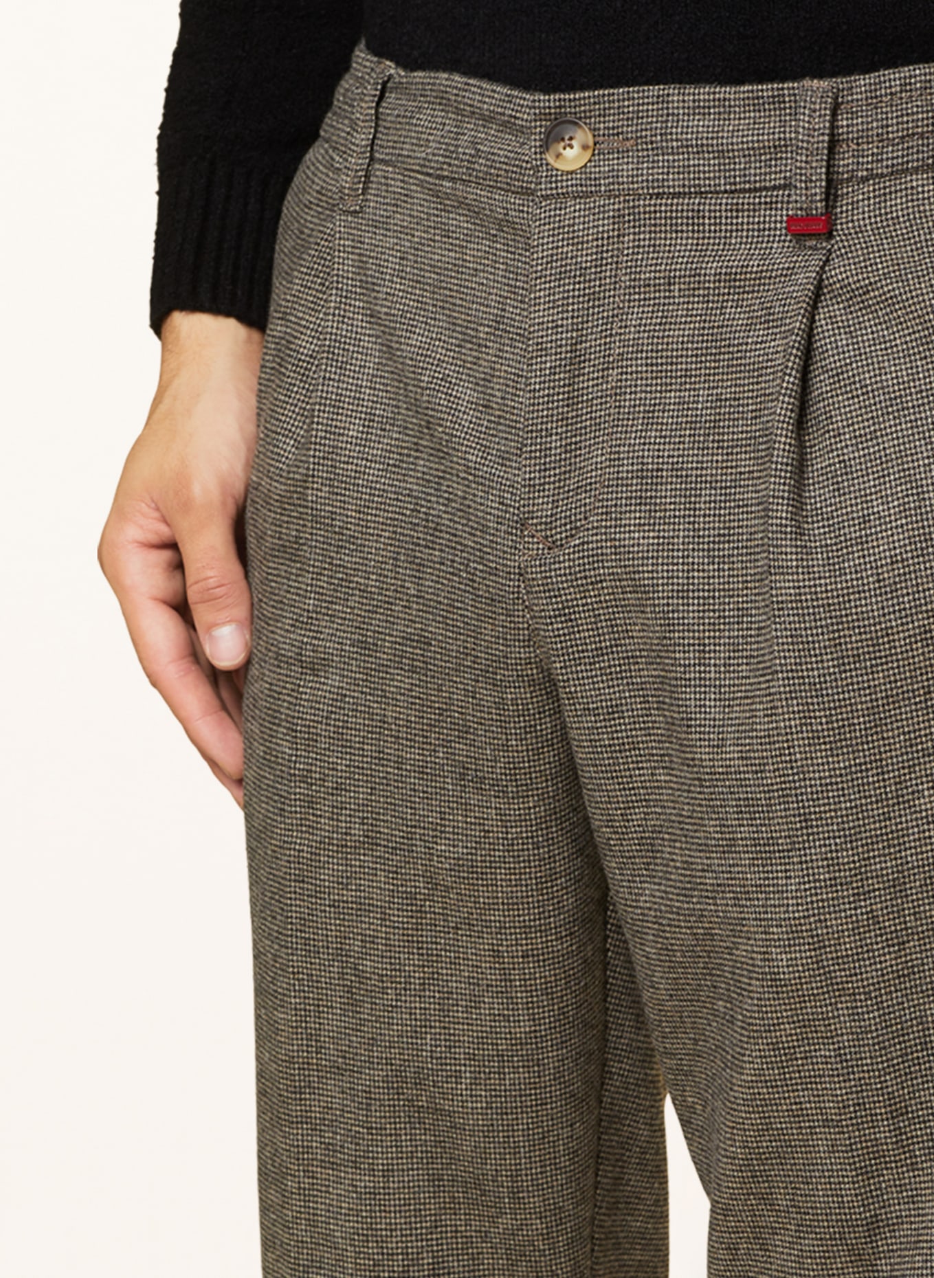 MAC Trousers tapered fit, Color: 237P Light greige pepita (Image 5)