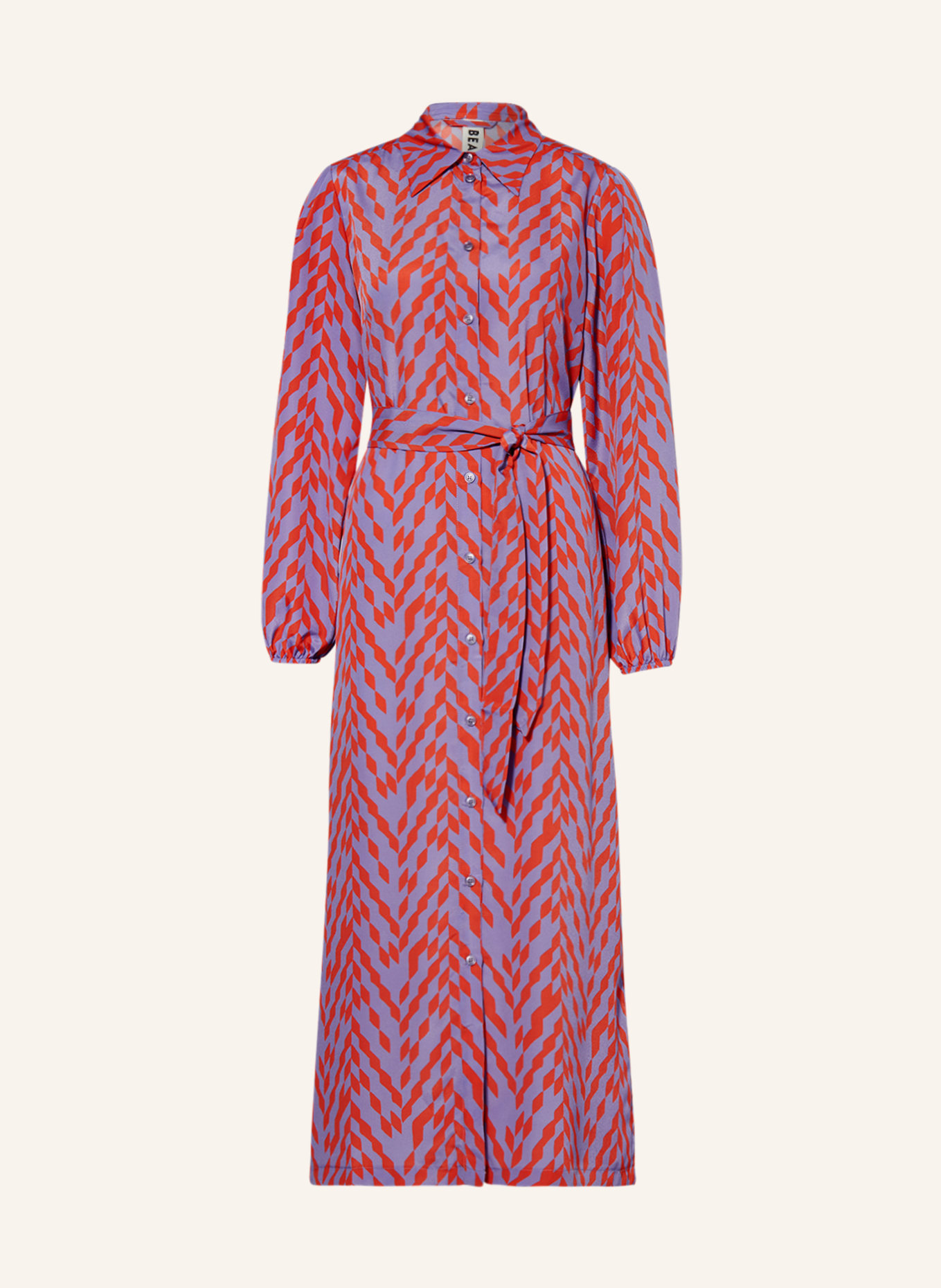 BEAUMONT Sukienka koszulowa BREEZY, Kolor: JASKRAWY FIOLETOWY/ POMARAŃCZOWY (Obrazek 1)