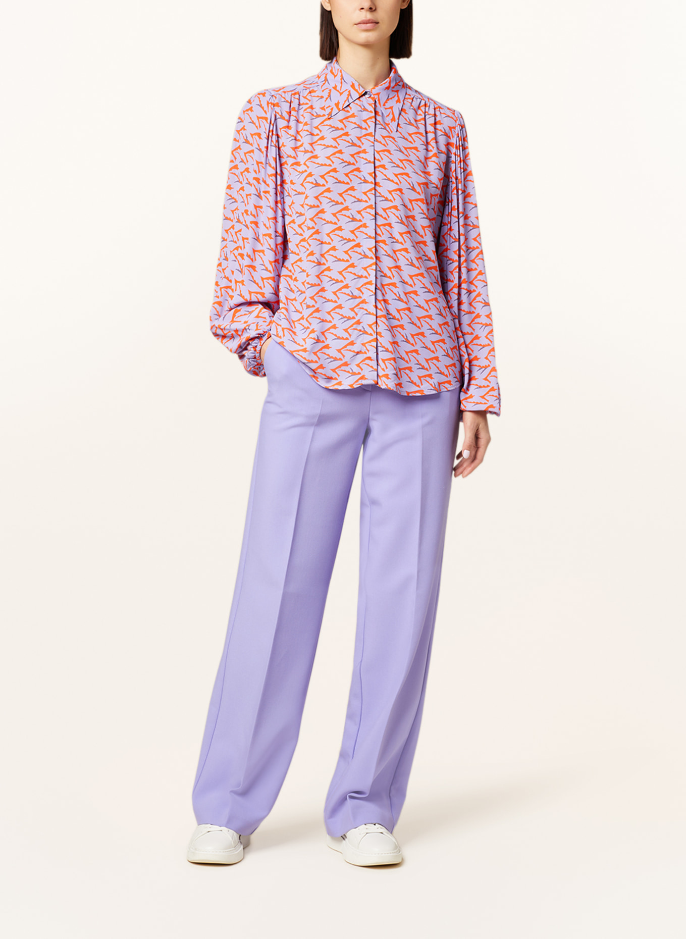 BEAUMONT Shirt blouse NOA, Color: LIGHT PURPLE/ ORANGE/ PURPLE (Image 2)